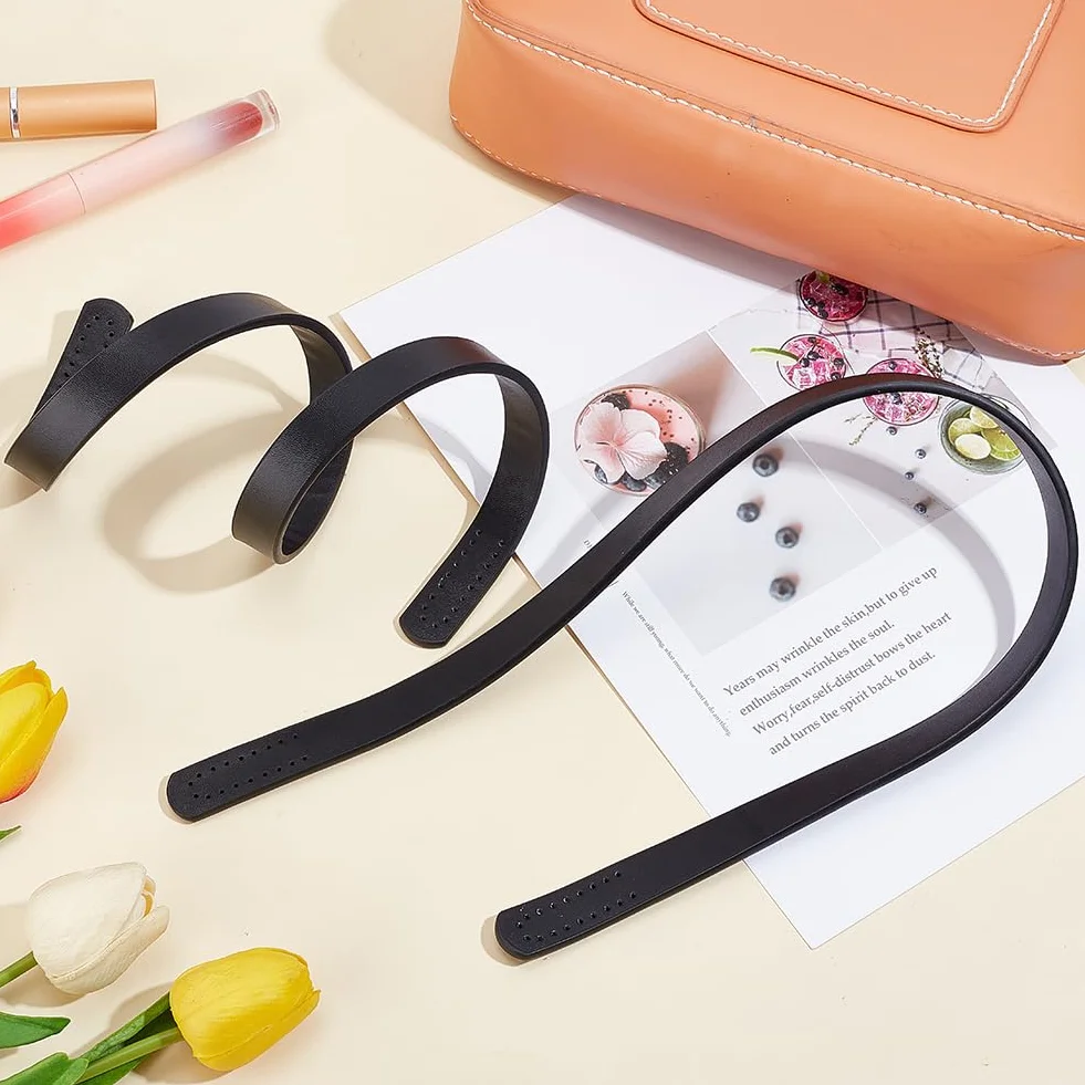 PH PandaHall Manici per Borsa in Pelle 64cm Nero Cinturino Ricambio Accessori