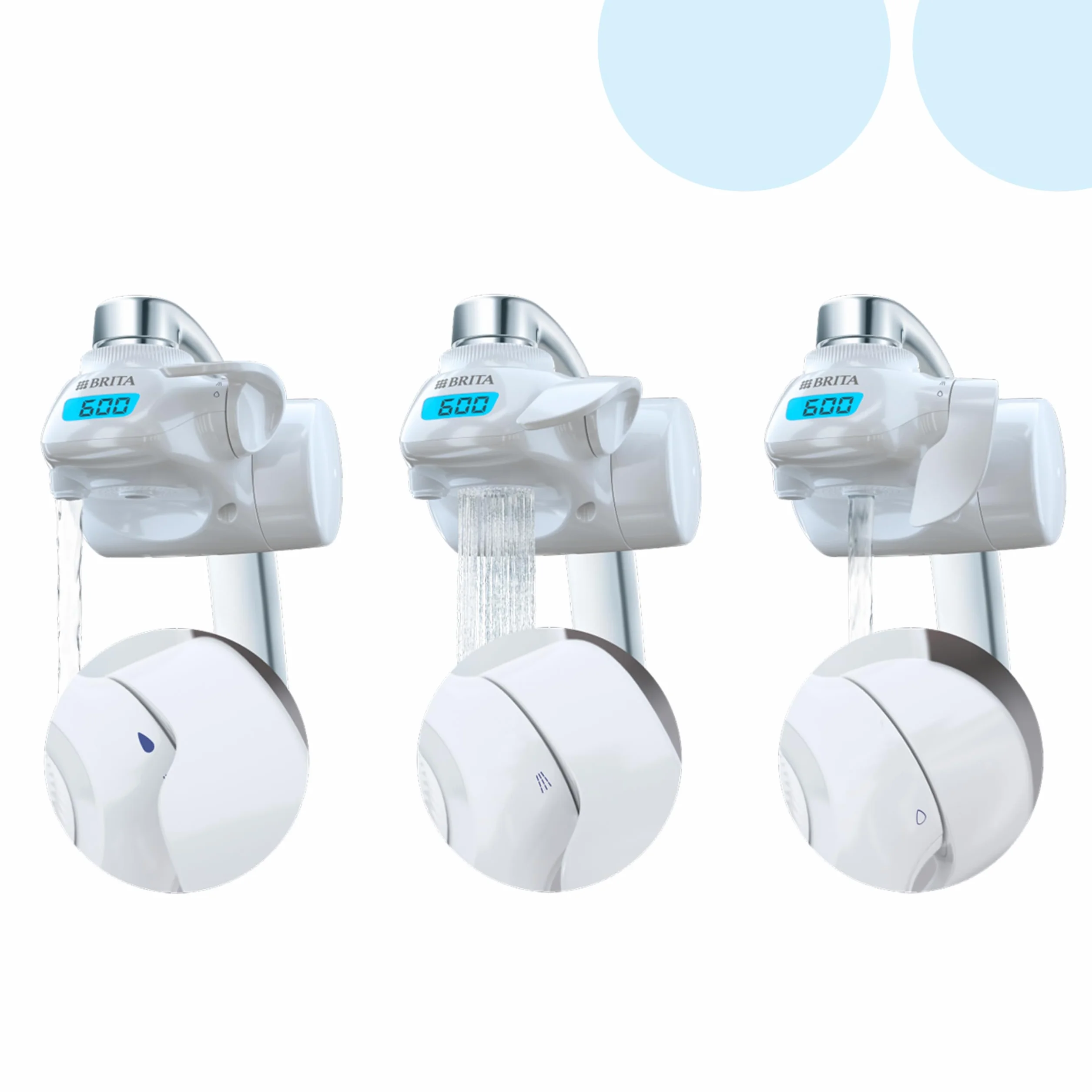 BRITA ON TAP Pro V-MF Filtro Acqua Rubinetto 600L Riduce Cloro 99,99% Batteri PFAS Display Contalitri Digitale
