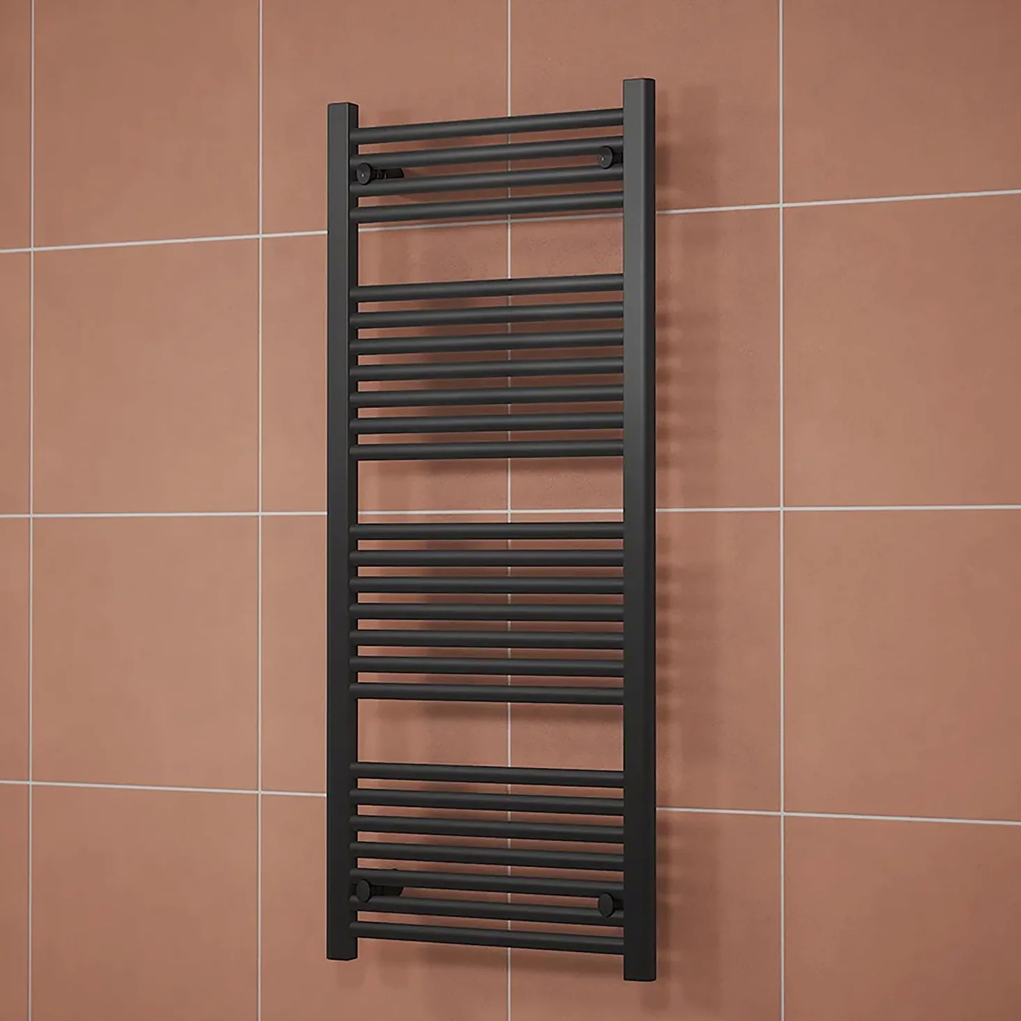 Parama Termoarredo scaldasalviette Idraulico 1200x450 Nero Opaco interasse 400 | Antares