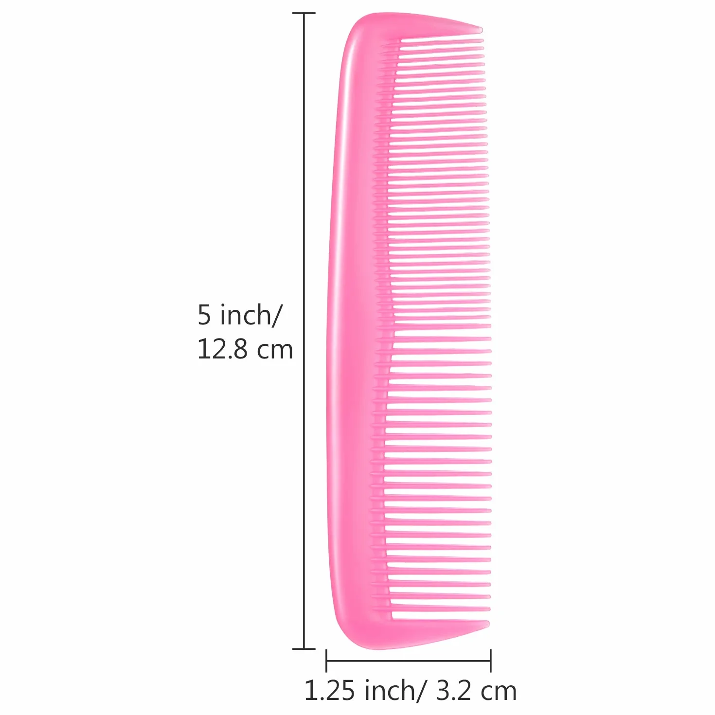 Leinuosen 12 Pettini Colorati per Capelli in Plastica con Denti Fini Pettine Tascabile Mini