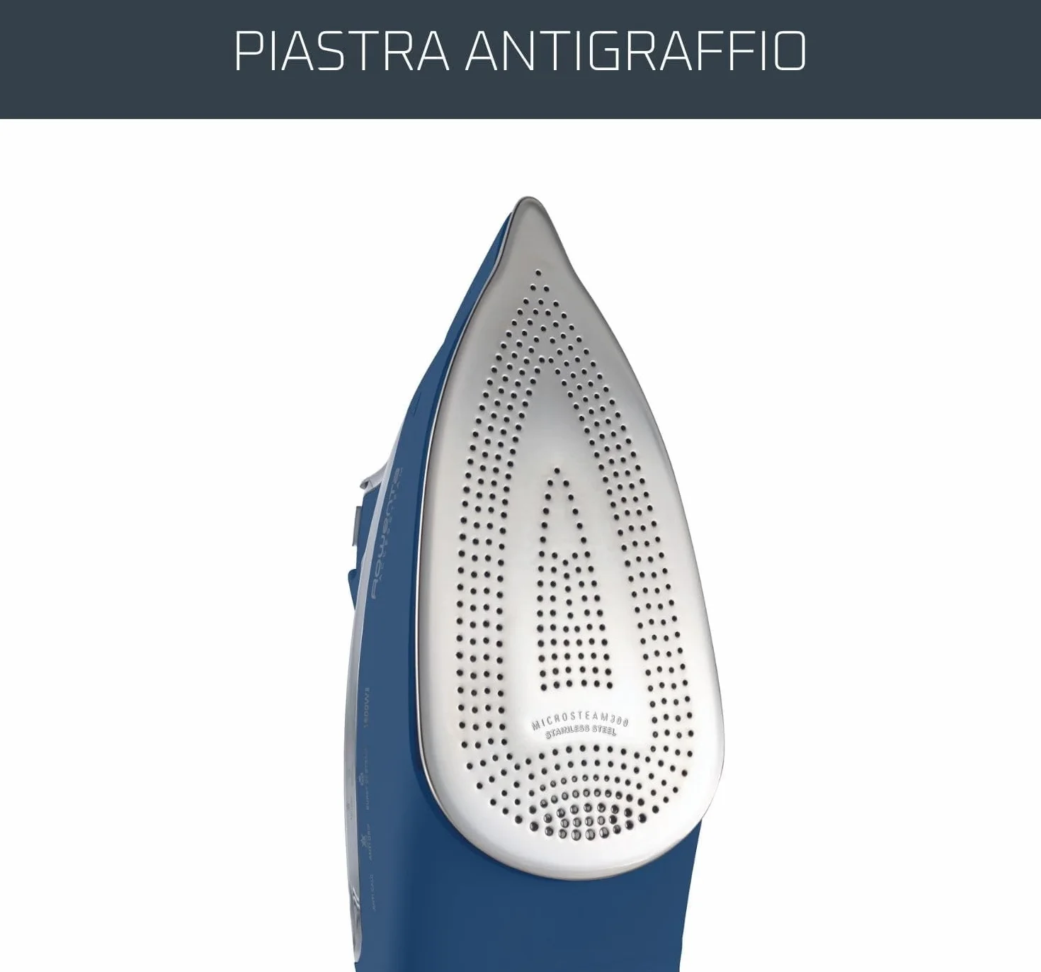 Rowenta Ferro da Stiro Effective DX1636, Potenza 2400W, Emissione Vapore fino a 40 g/Minuto, Colpo Vapore 120 g/Minuto, con Serbatoio dell'Acqua e Piastra Antigraffio, per Risultati Duraturi