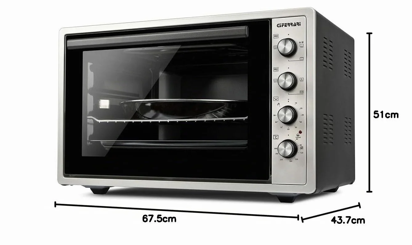 G3 Ferrari G10154 Rostò 58 Forno Elettrico Ventilato Con Girarrosto, 58 Litri, 300°C