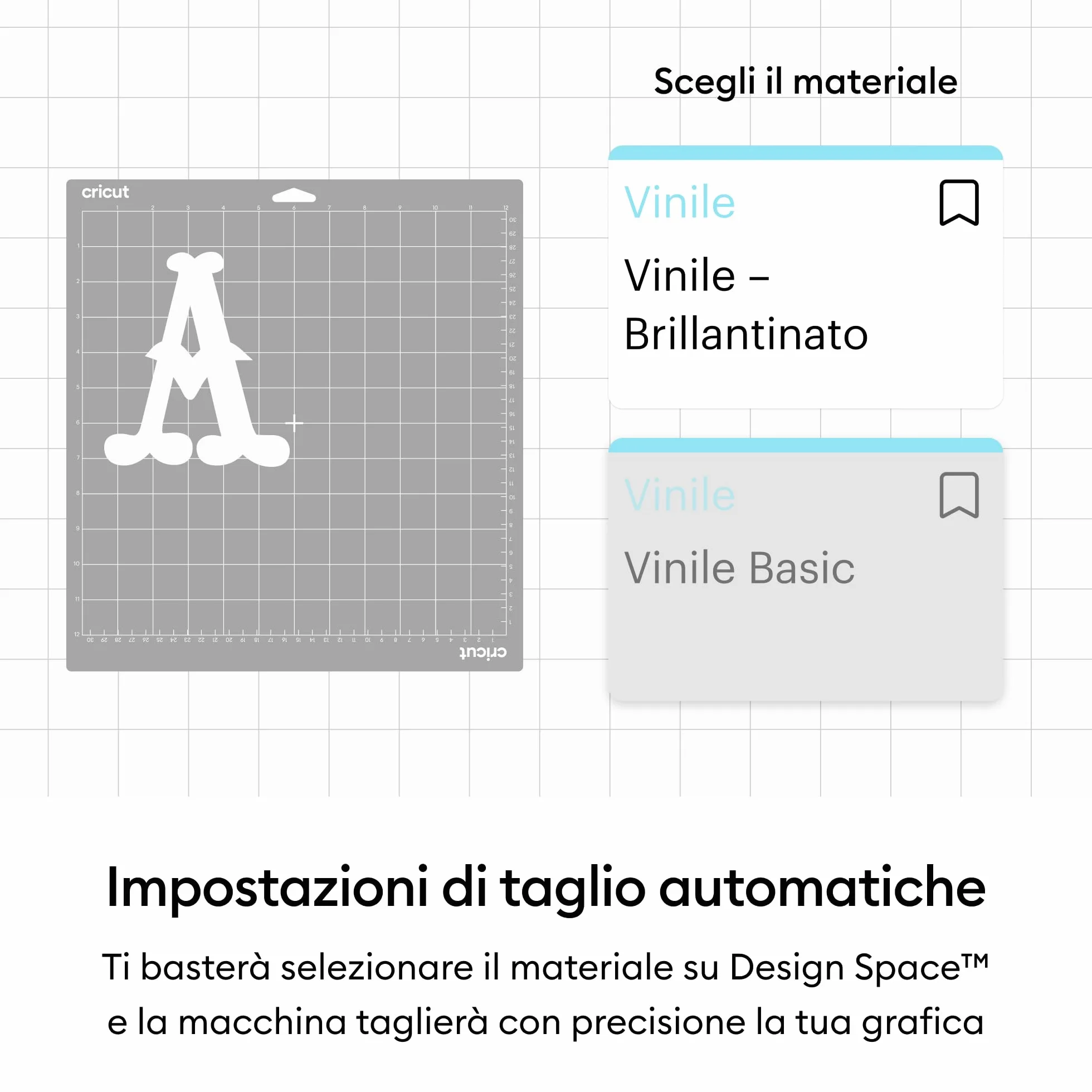 Cricut Vinile Shimmer 30x120cm Argento