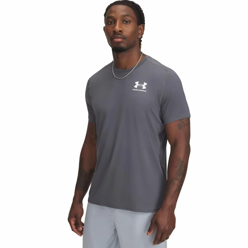 Under Armour UA HeatGear Fitted SS Koszulka Midnight Navy Small