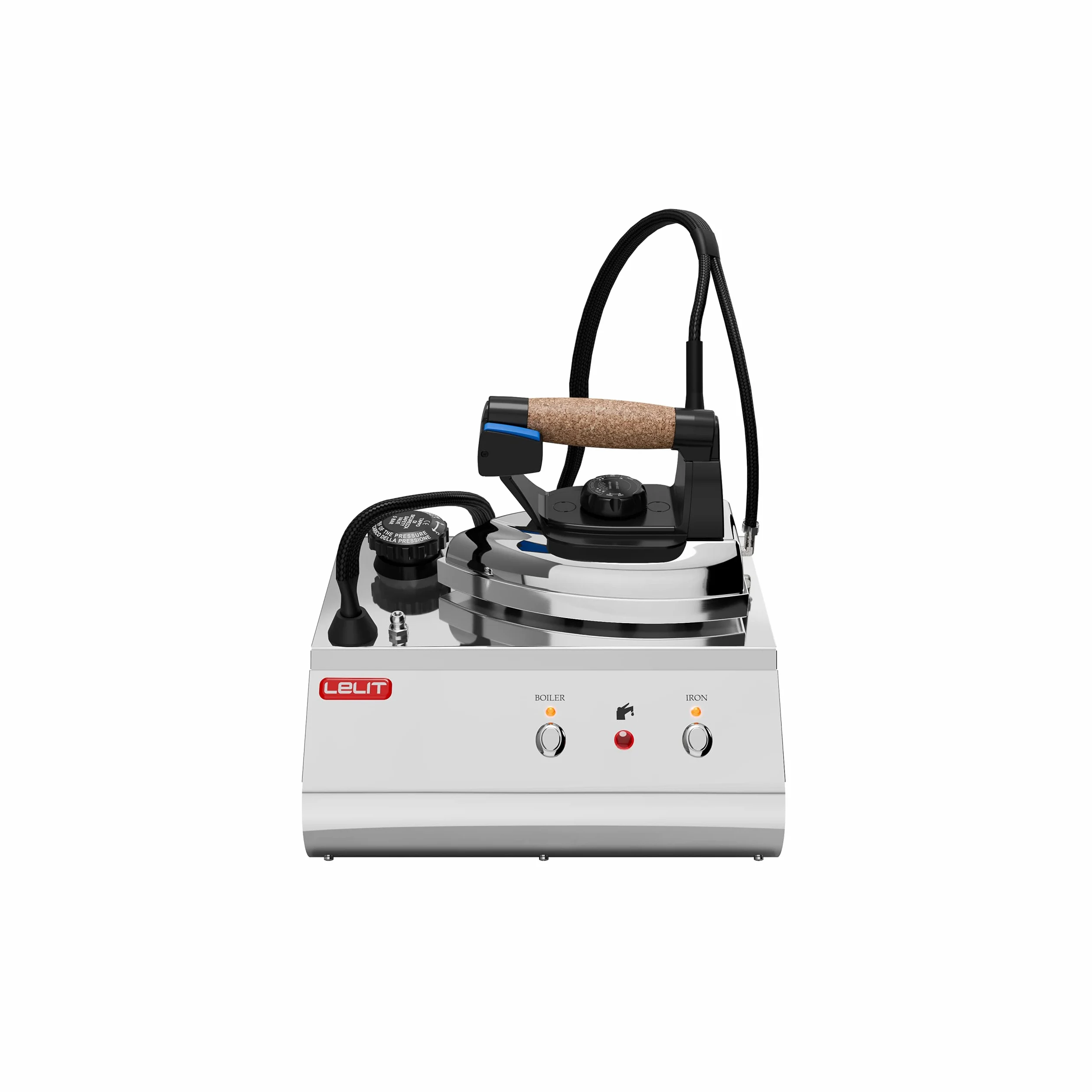 LELIT PS25 Tom, Sistema stirante con Caldaia Separata, Acciaio Inossidabile