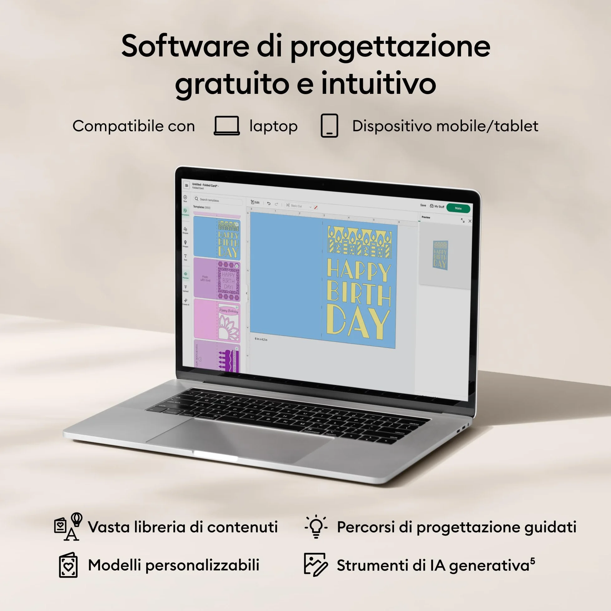 Cricut Explore 5 Ultimate Bundle, Macchina da taglio intelligente con pressa a caldo per progetti DIY