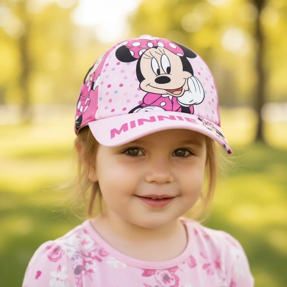 ILS I LOVE SHOPPING Cappello con Visiera da Ragazzo Bambino Berretto da Baseball Regolabile Minnie Mouse