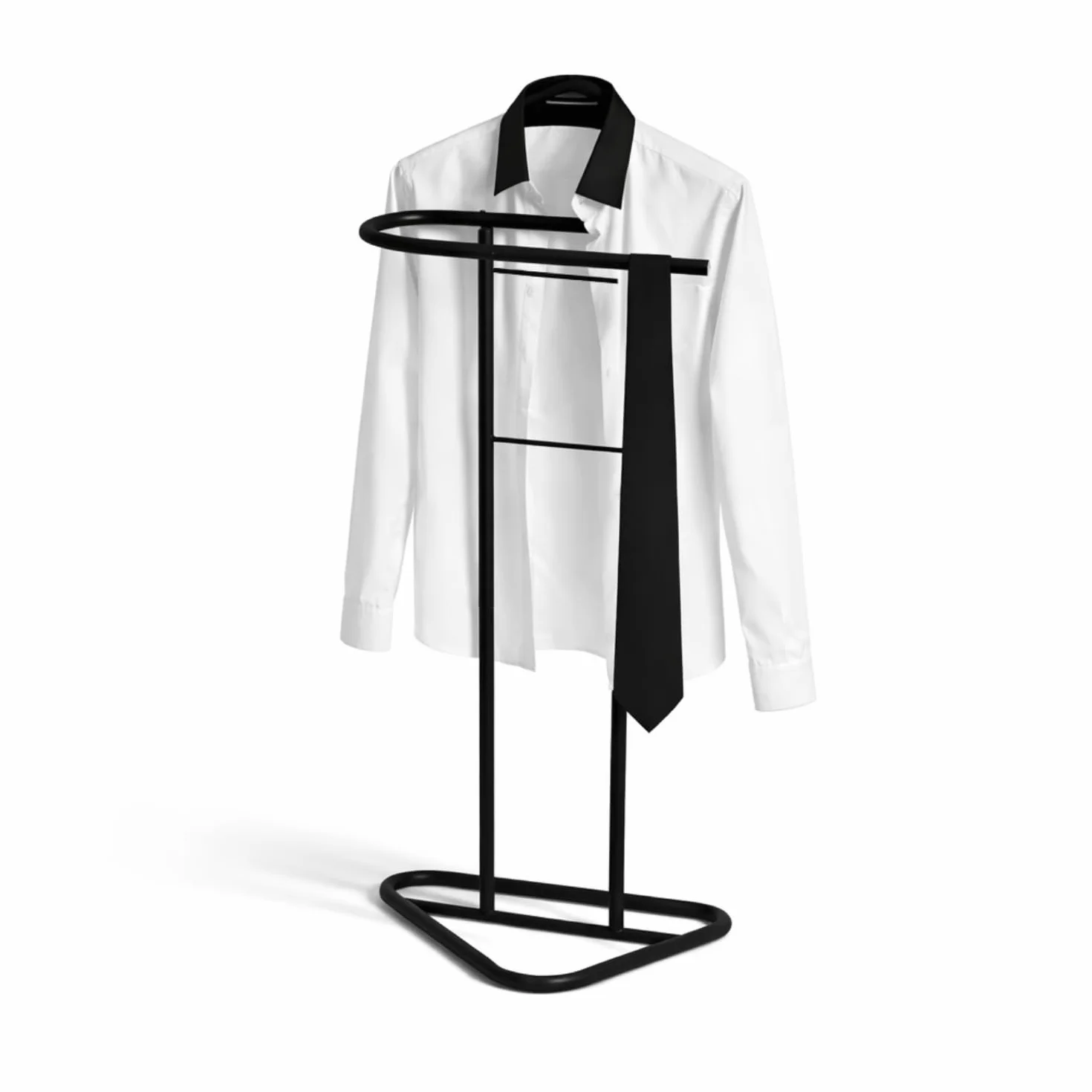 Appendiabiti da Terra in Metallo Nero 43,5 x 36 x 110,5 cm Stand Vestiti