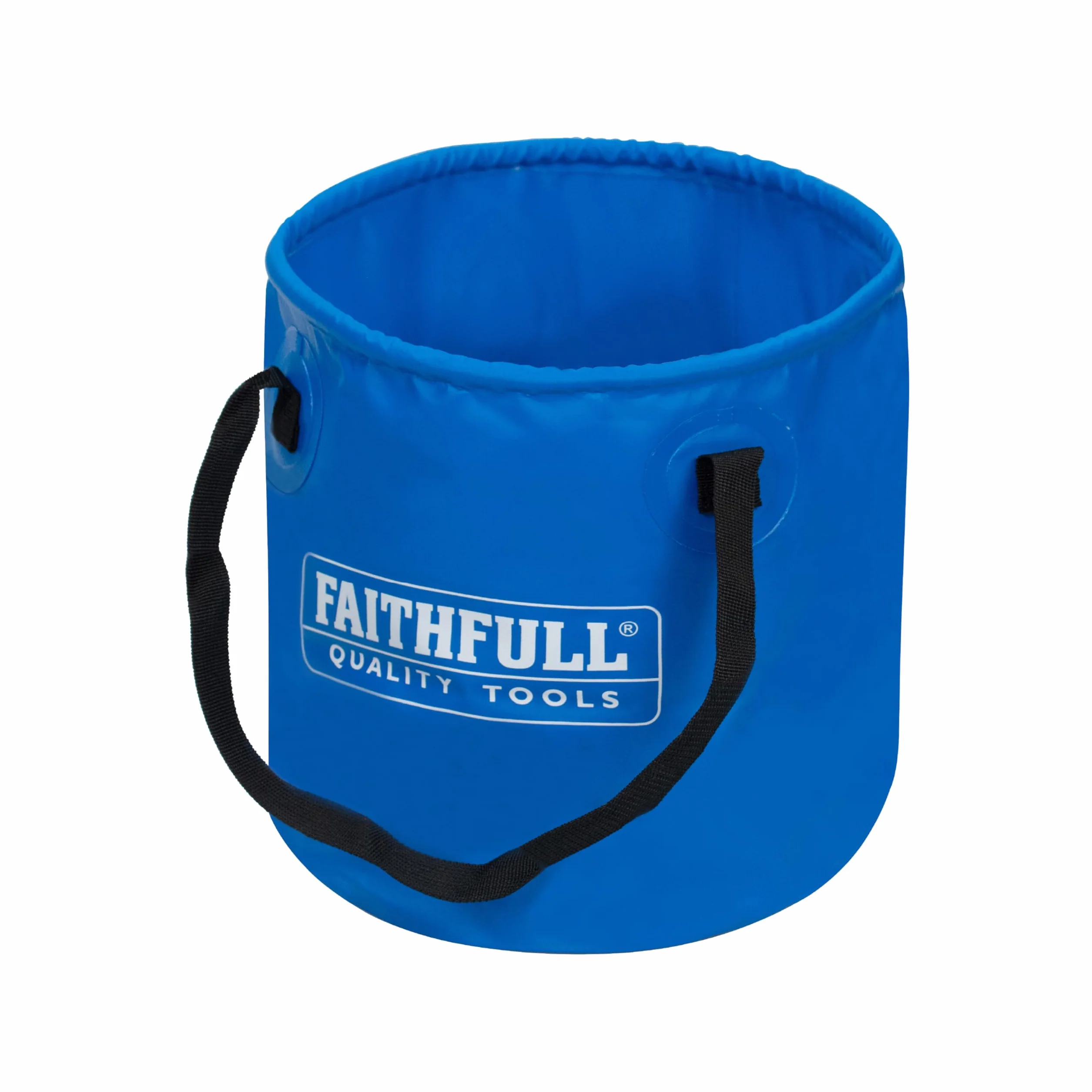 Secchio pieghevole impermeabile Faithfull - Contenitore in PVC leggero con manici robusti e design compatto e pieghevole per attività di pulizia, drenaggio, campeggio e idraulica - Capacità 12 litri