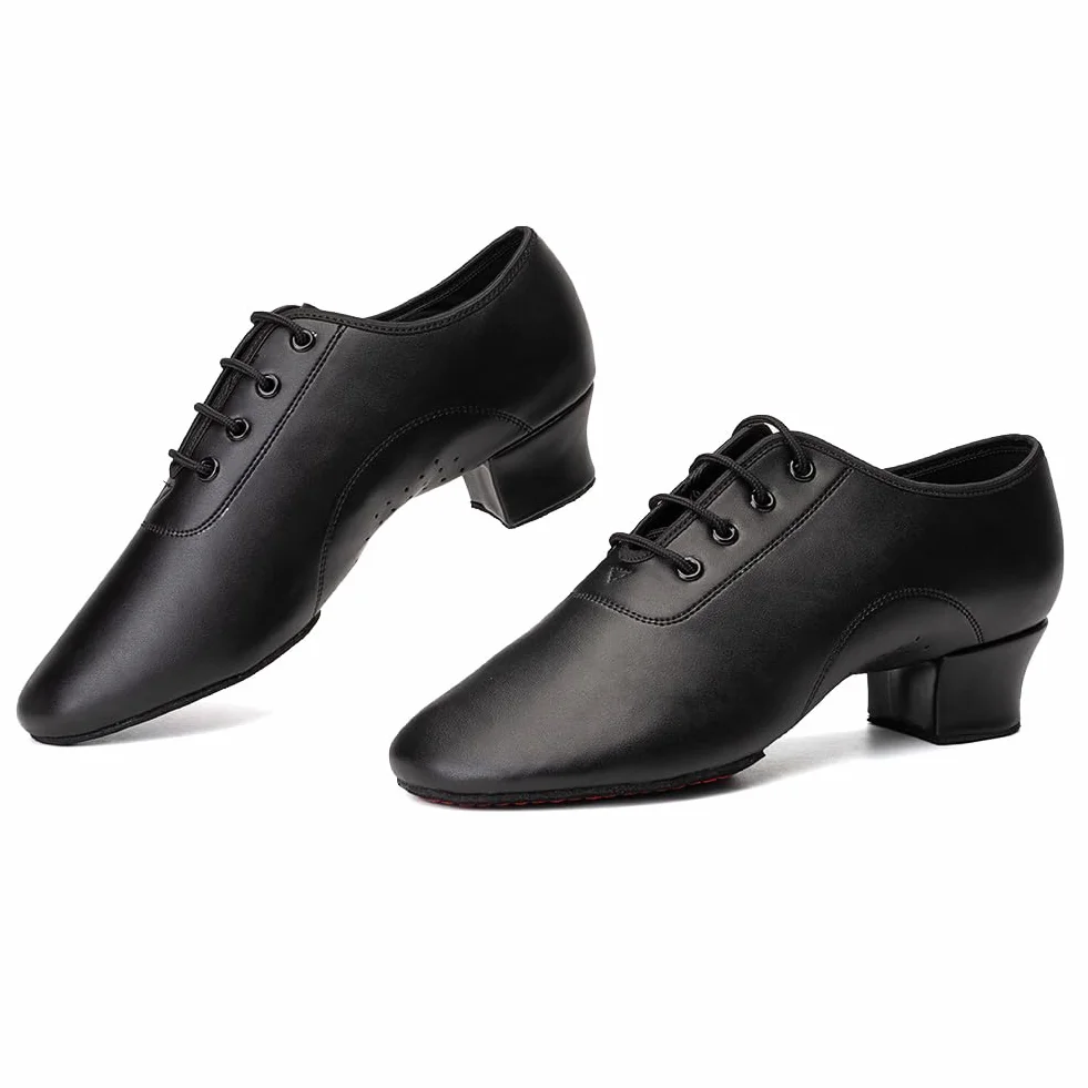 HIPPOSEUS Scarpe da Ballo Latino Americano Suola Spaccata Uomo Tacco Basso