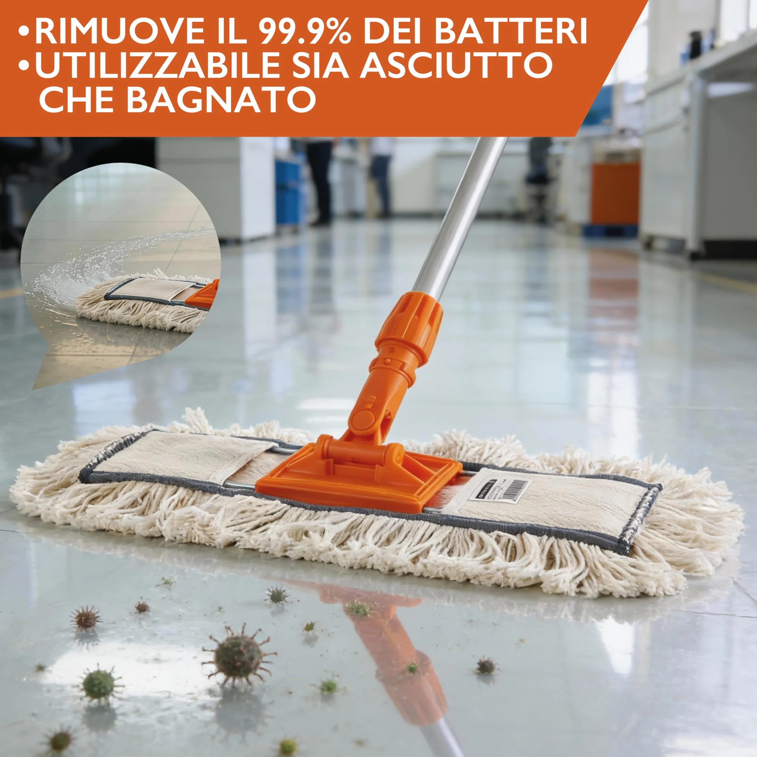 Perfetto Scopa Cotone Penta 80 cm