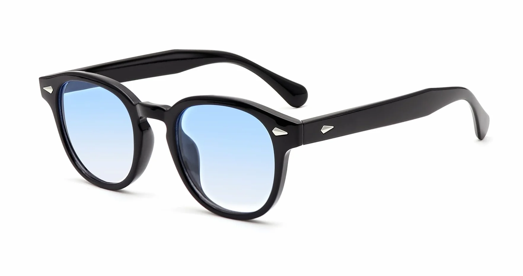 Occhiali da sole sportivi vintage anni '70 rotondi UV400 Depp uomo donna