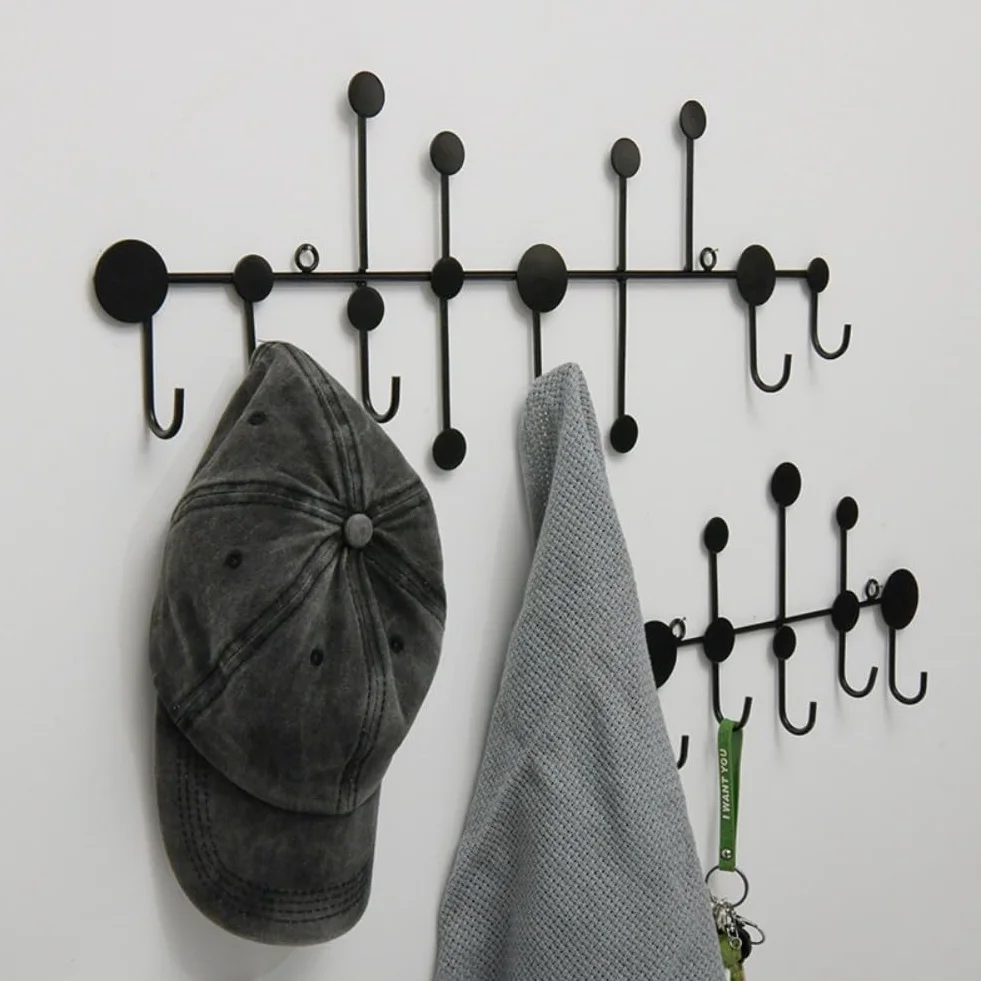Ganci Appendiabiti da Parete in Metallo Retrò Ferro Nordico Vintage Portachiavi
