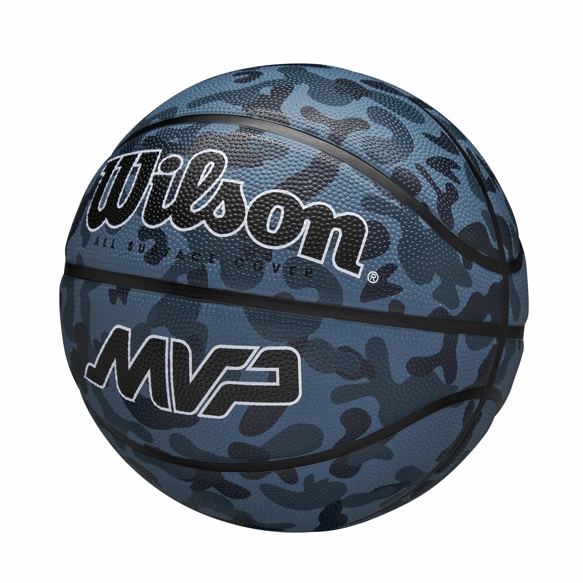 Wilson MVP Camo Basketball Blue