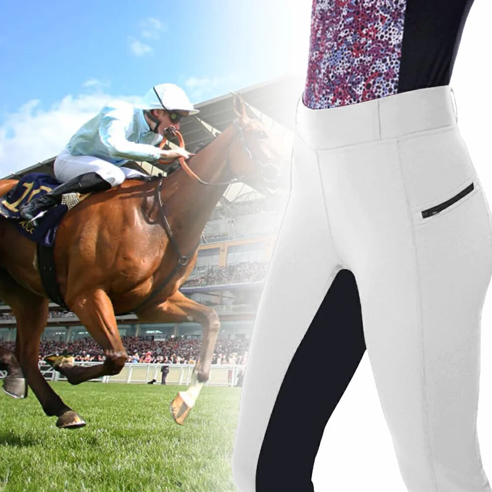 Pantaloni da Equitazione in Poliestere Blu Scuro XXL
