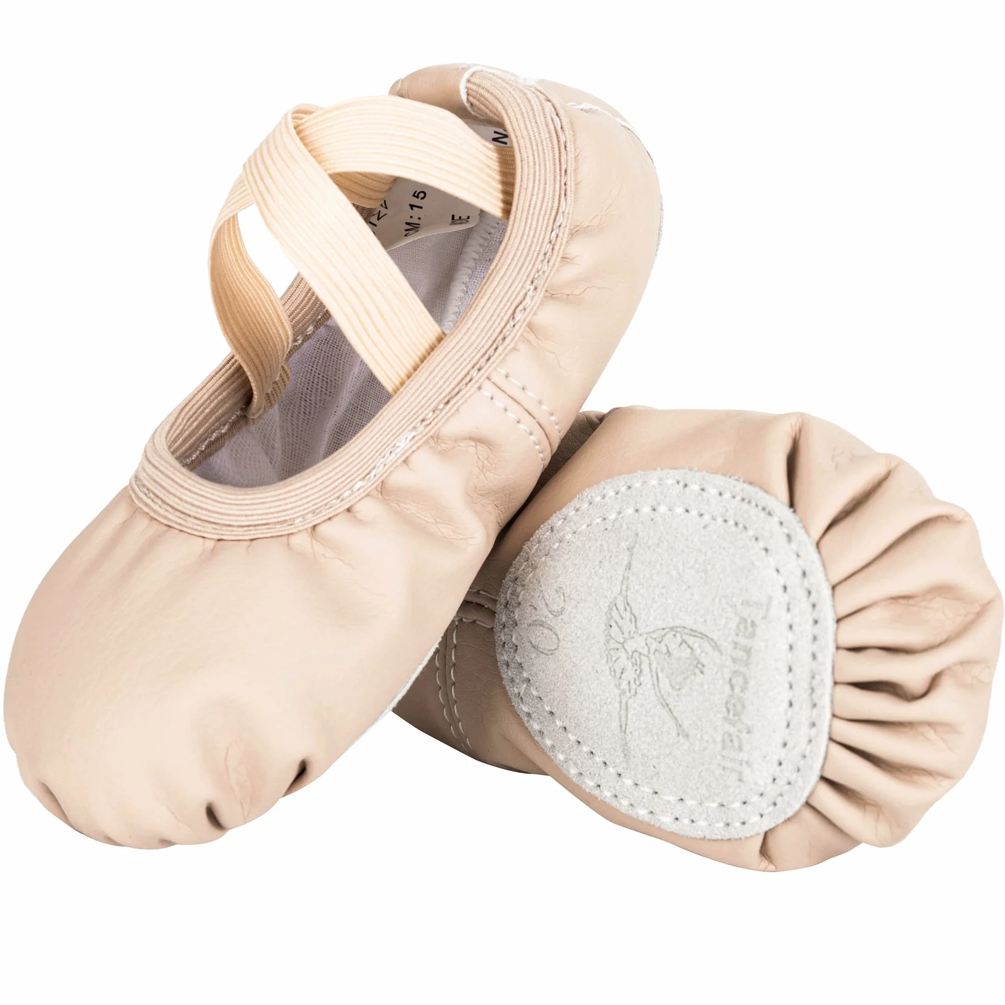 Scarpe Danza Classica in Pelle Scarpette da Ballo Mezza Punte per Bambina Ragazze Donna