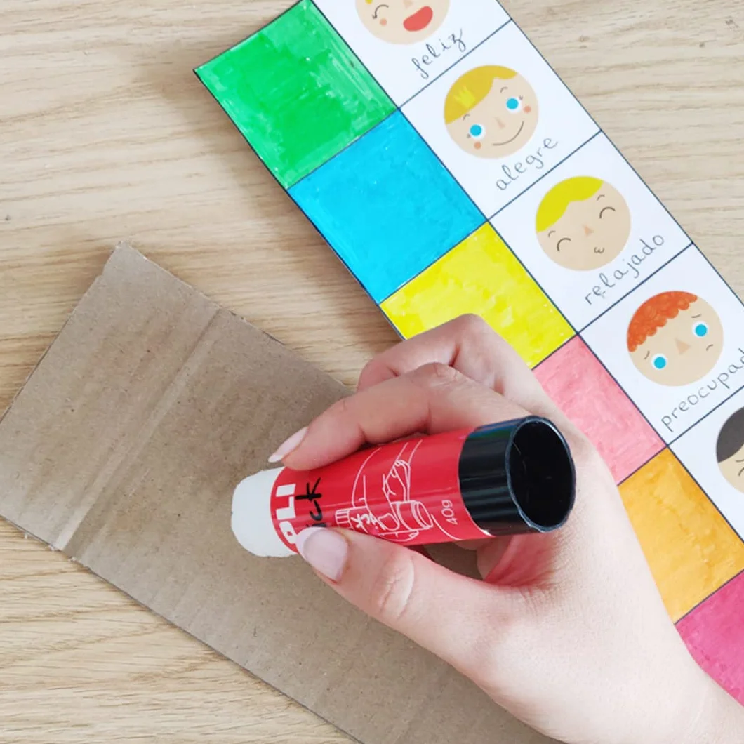 Apli - Colla in stick per bambini, Misura media, Rosso, 1 pezzo
