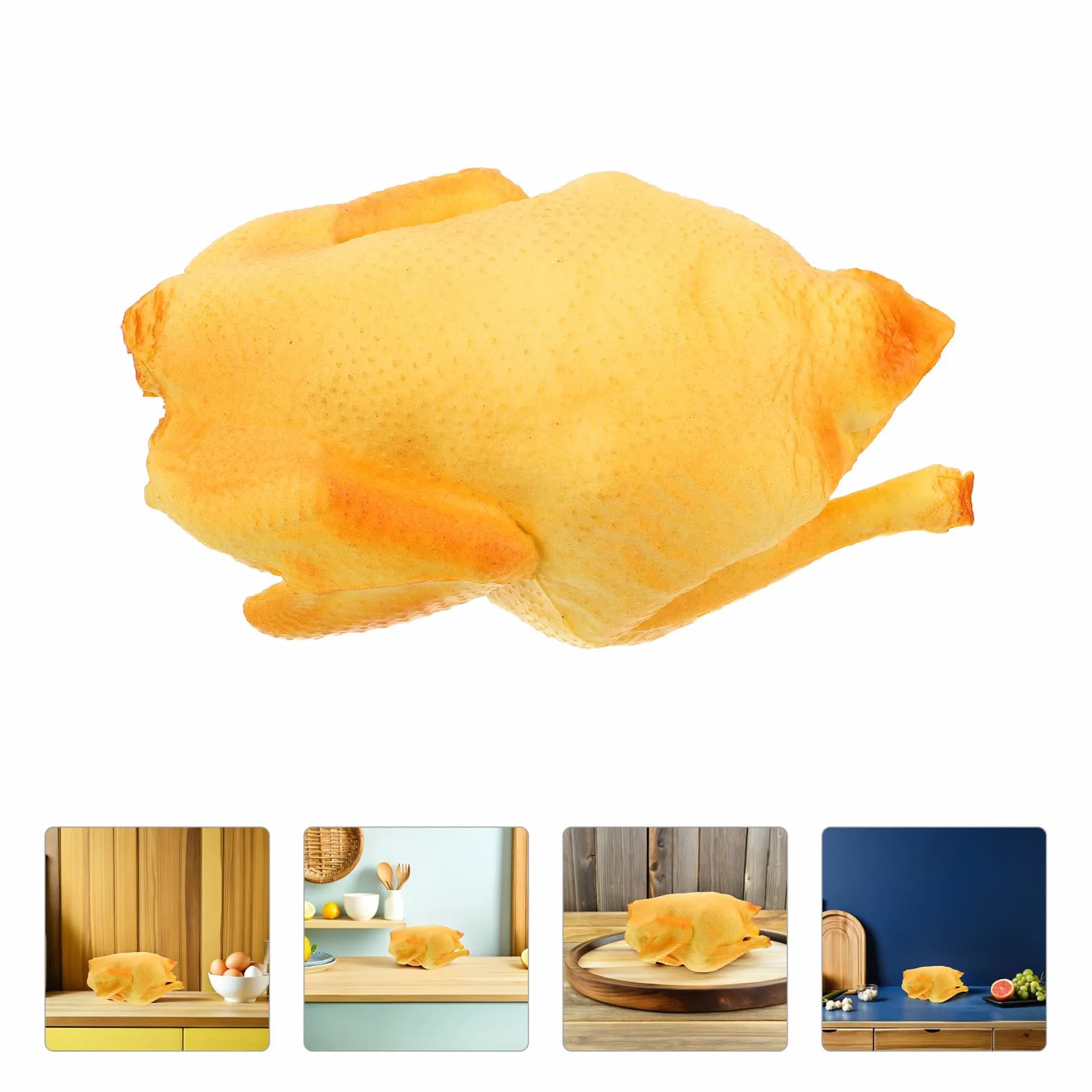Polli cotti simulati artificiali realistici per decorazione alimentare e esposizione cucina