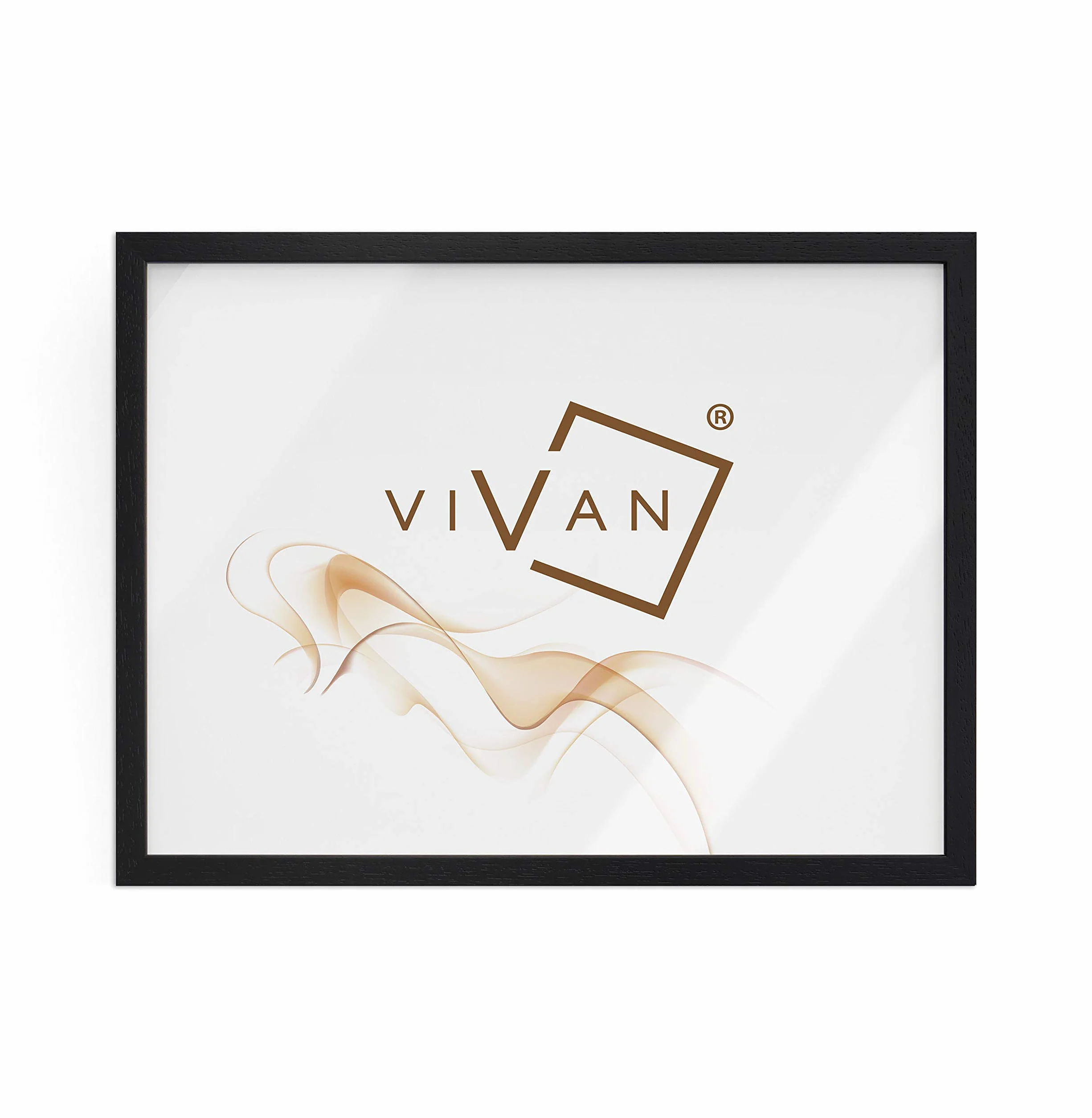 VIVAN Riquadro Cornice Nero Opaco 52x72 Cornice esterna 49x69 Cornice interna