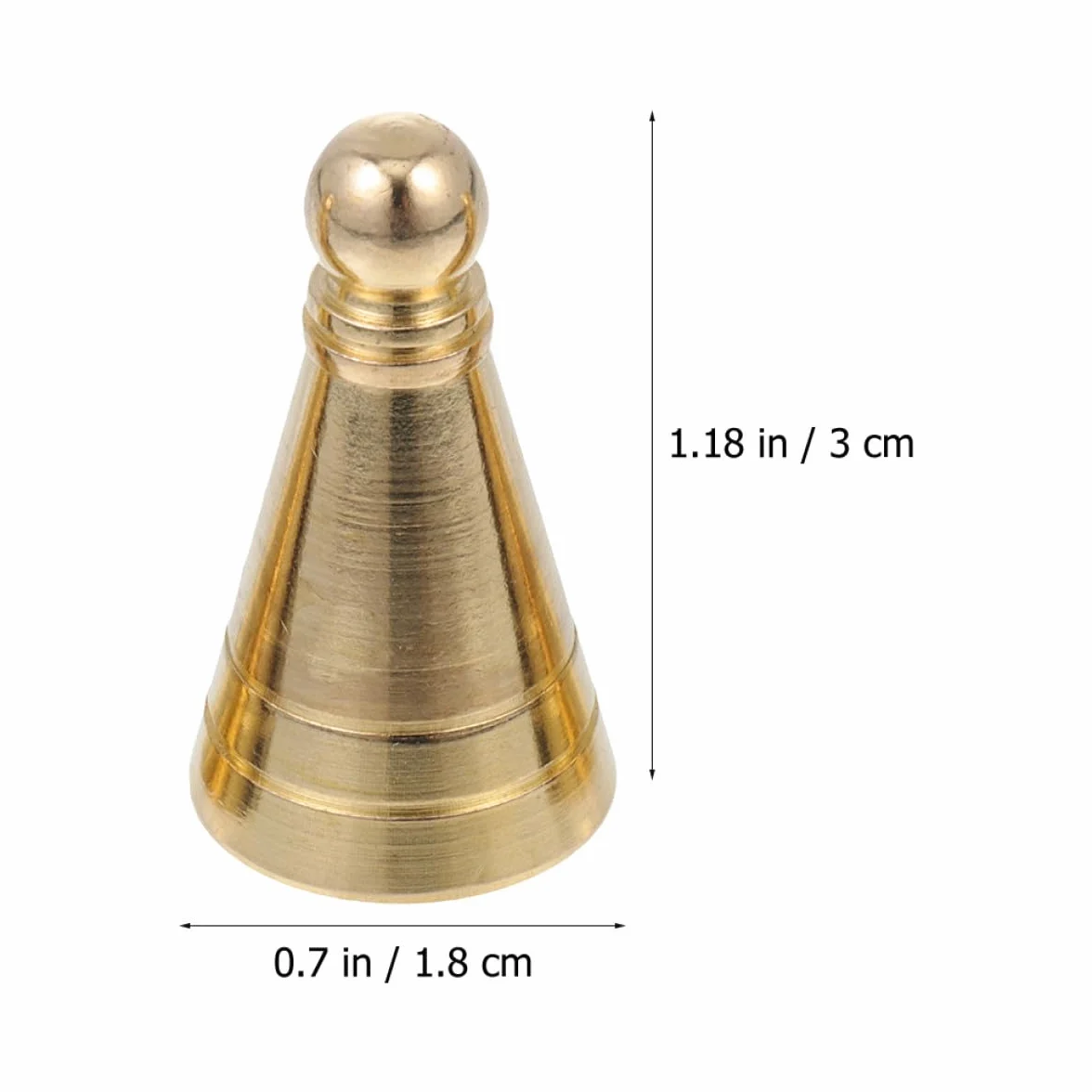Stampi per Coni di Incenso Fai da Te in Rame 5 Pezzi Colore Oro Pratici e Facili da Usare per Creazione di Incenso in Ambienti come Bar e Templi