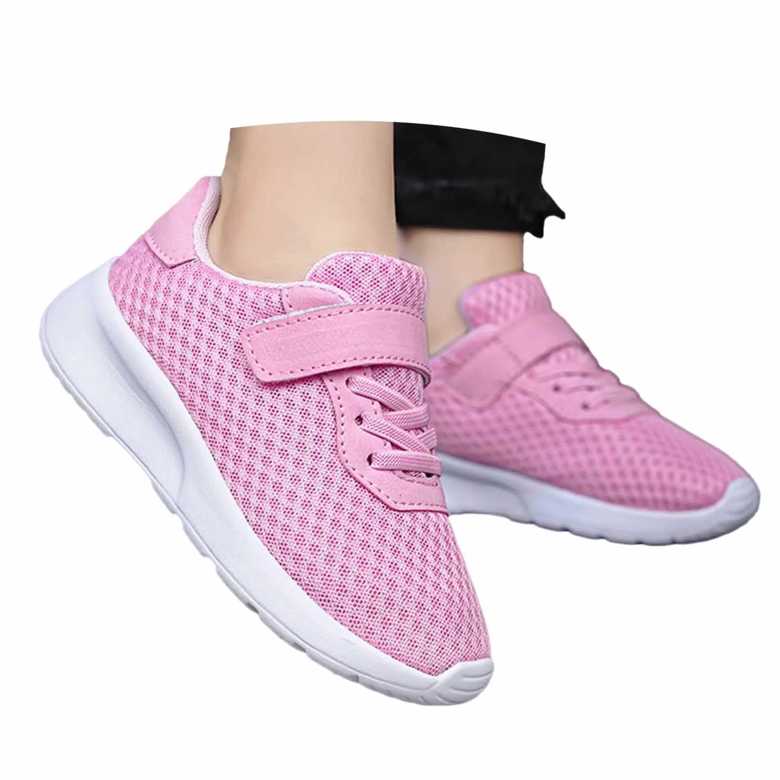 Scarpe da Ginnastica Ragazza Leggere Traspiranti Rete Corsa Chiusura Strappo Sportive Bambini