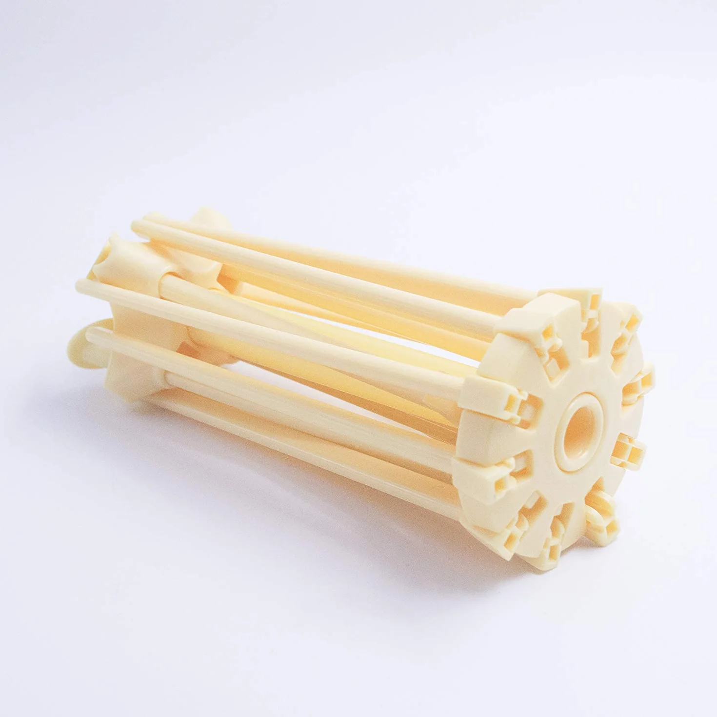 Stendino pieghevole per pasta - Stendino per pasta con essiccatore per noodle domestico da 10 bar - Compatto Facile da riporre Installazione rapida (giallo)