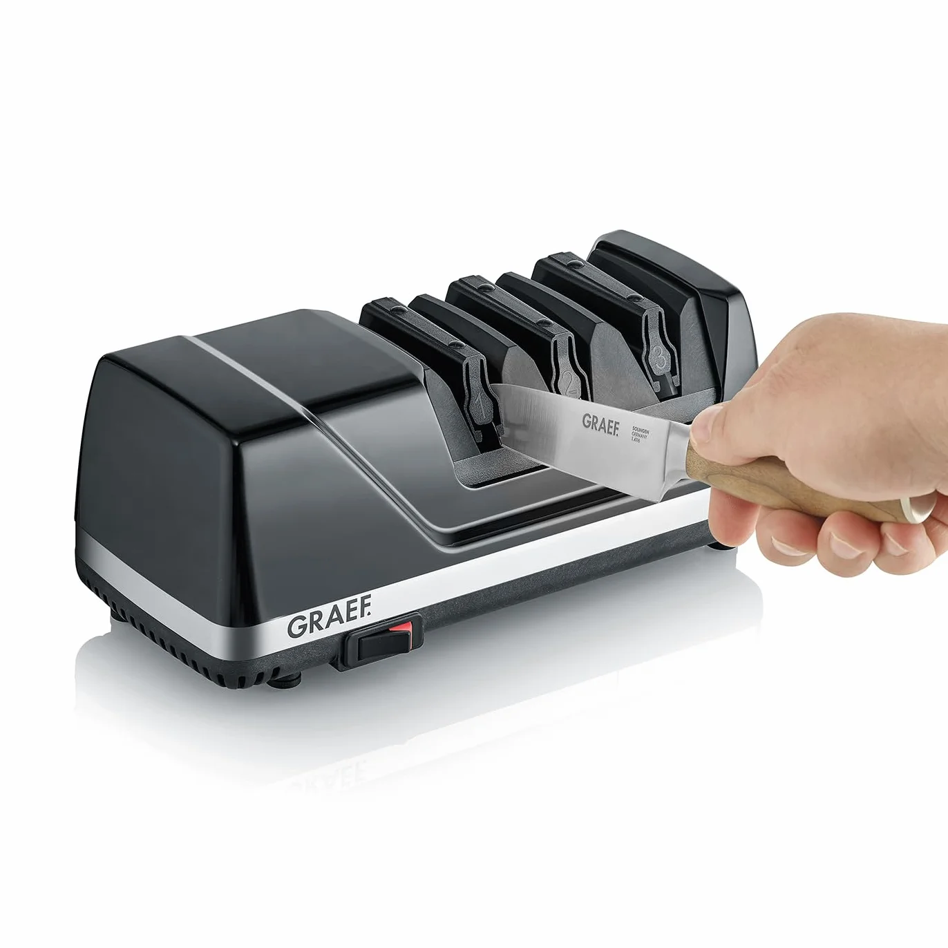 GRAEF CX125 Affilalame elettrico 3 livelli angolo 15° nero
