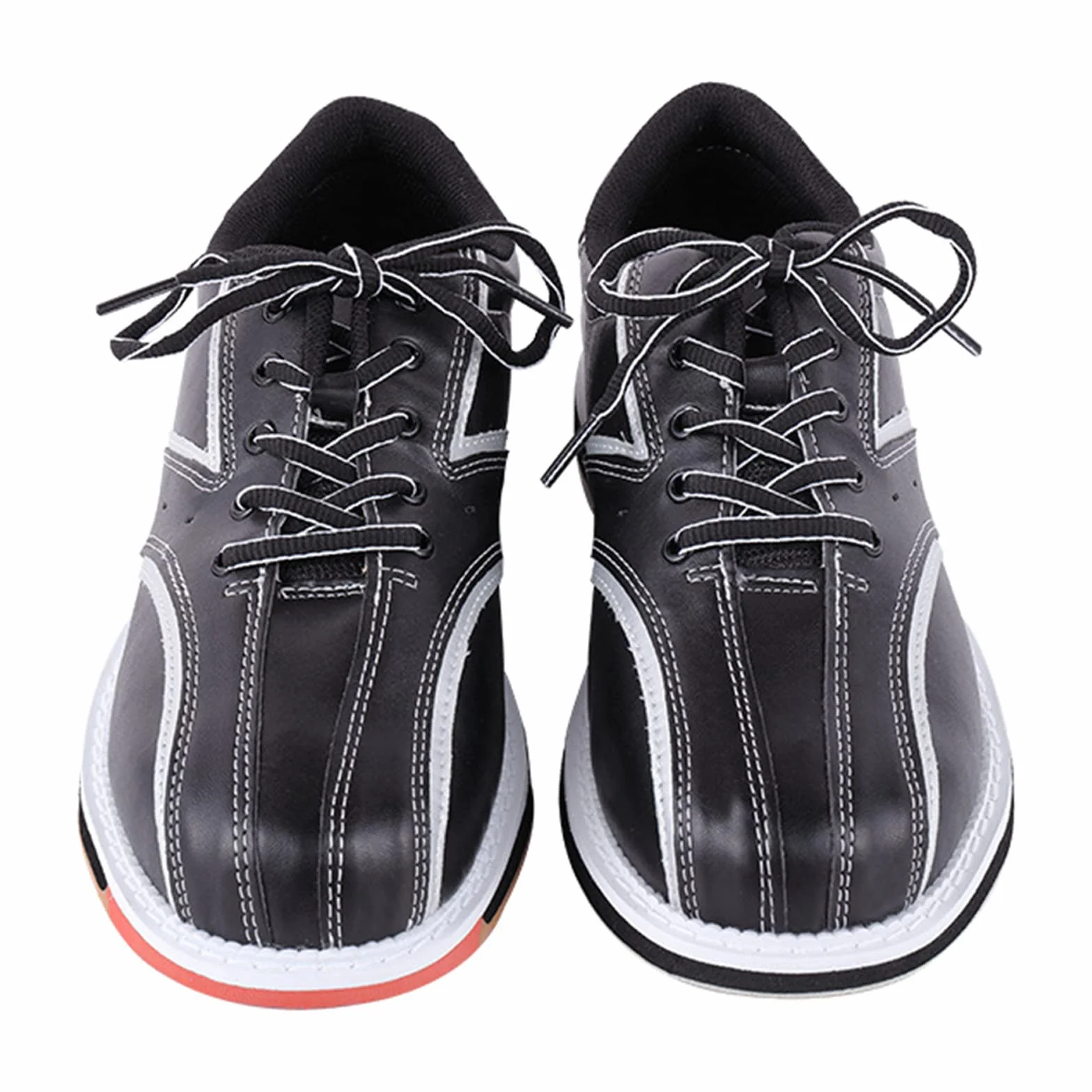 SDEQA Scarpe da Bowling Professionali in Pelle Antiscivolo Leggero Traspirante per Uomo