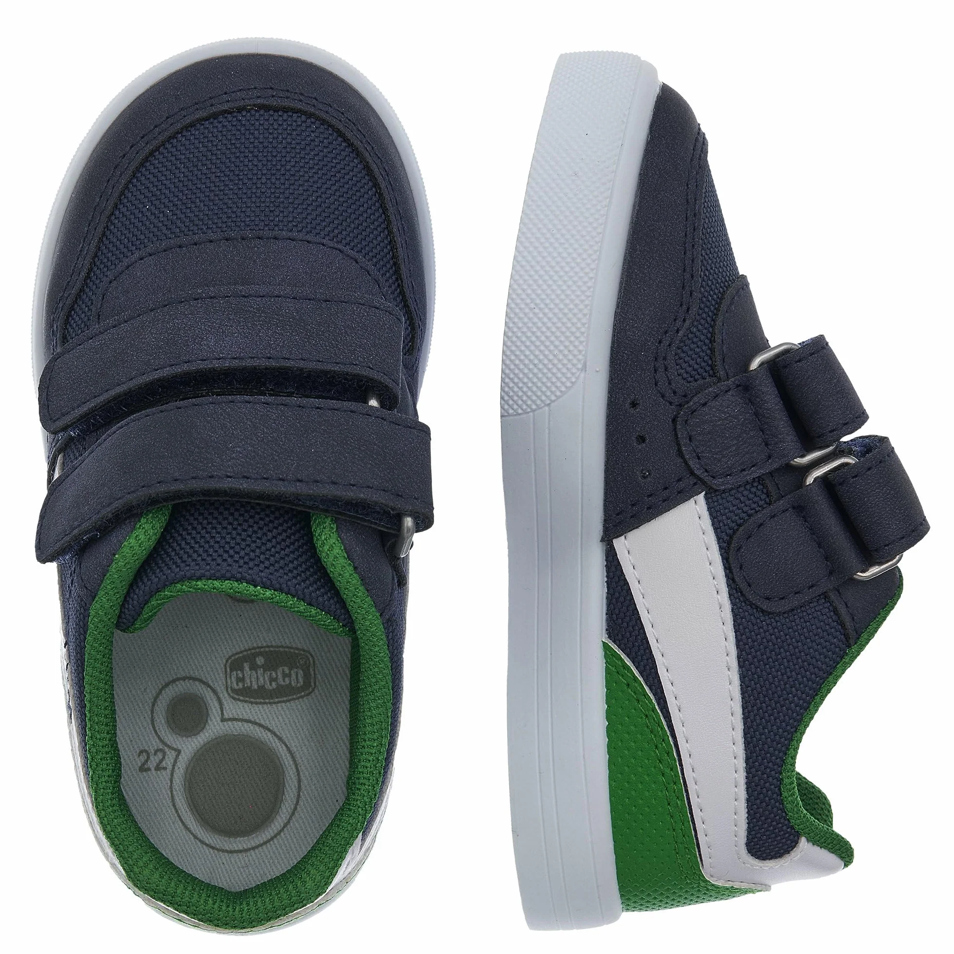 Chicco Sneakers Bambino con Chiusura Doppio Strappo Scarpe Bambini e Ragazzi