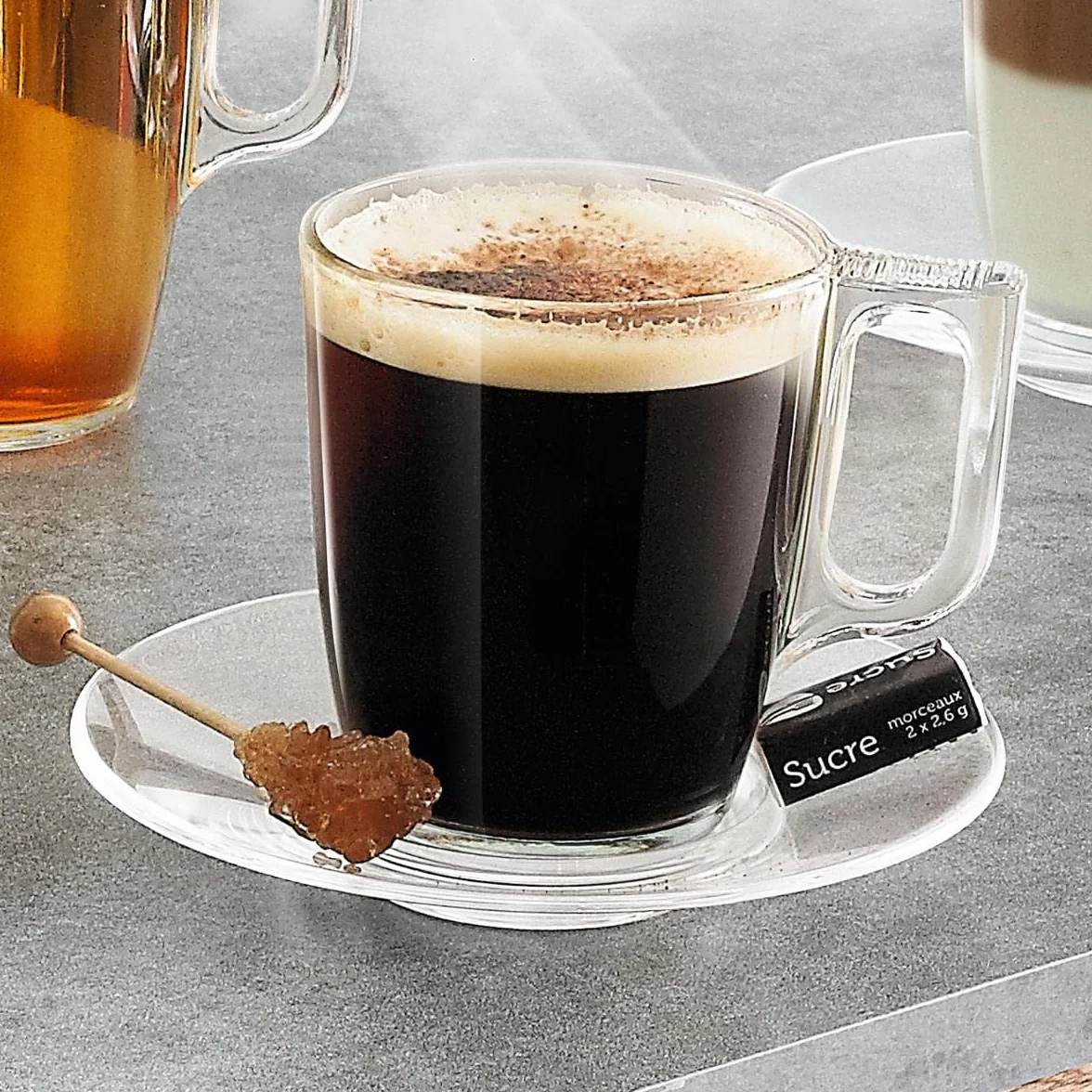 Luminarc Set 6 tazze caffè espresso vetro microonde 9 cl trasparente