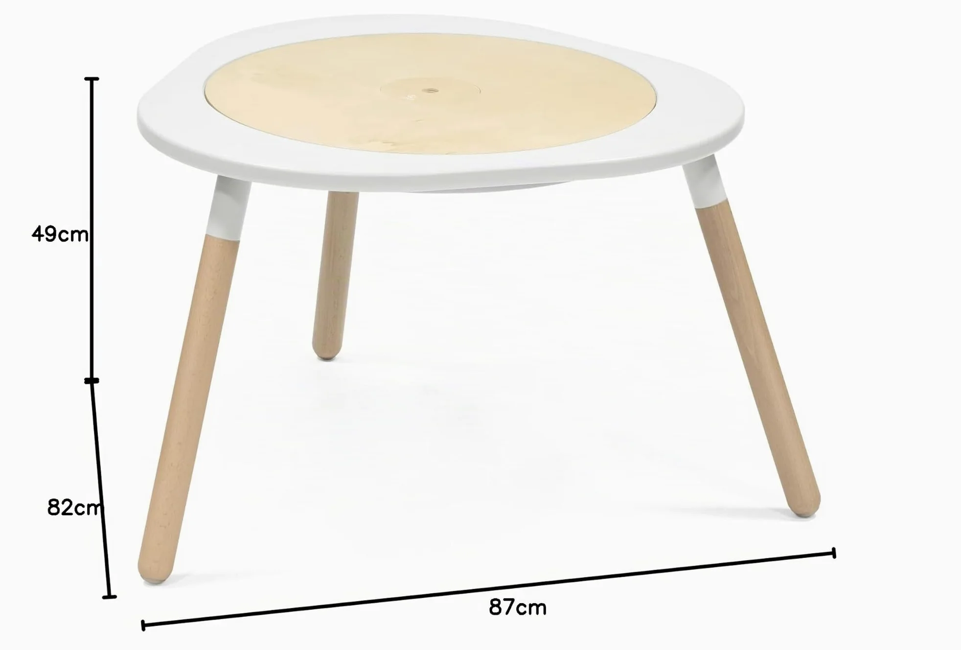 Stokke MuTable, White - Versione 2023 - Tavolo da gioco multifunzionale per bambini - Include tre tavole su due lati - Per bambini da 18 mesi a 8 anni