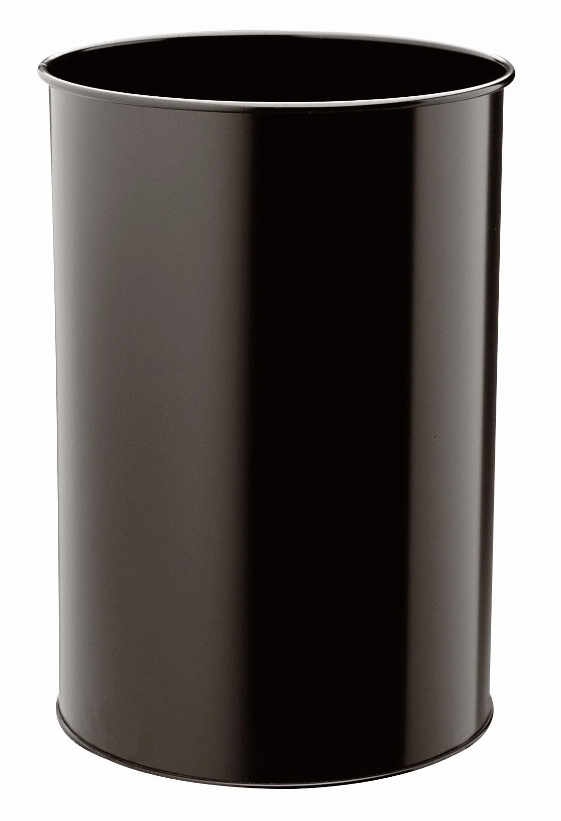 Cestino cilindrico in acciaio verniciato 30 litri 450x315 mm nero
