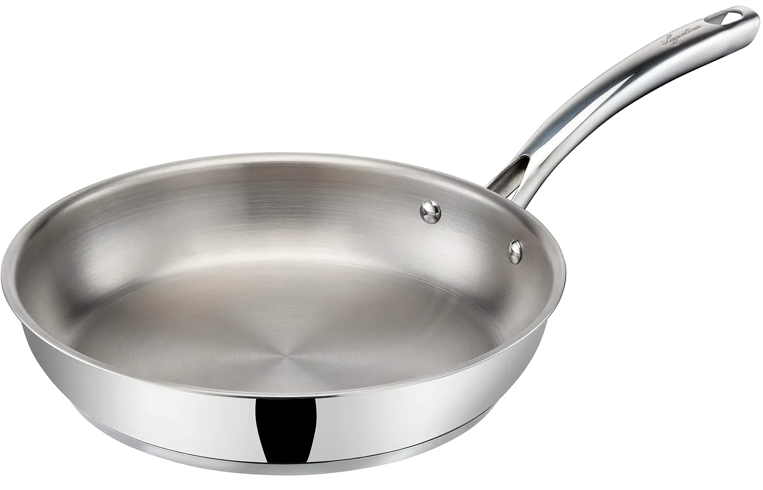 Lagostina Evelia Set di Pentole Induzione, Gas e Forno in Acciaio Inox 18/10, 13 Pezzi, Batteria con 4 Casseruole, Pentola, Padella Antiaderente, Mestolo, Schiumarola, Cucchiaio Spaghetti, 4 Coperchi