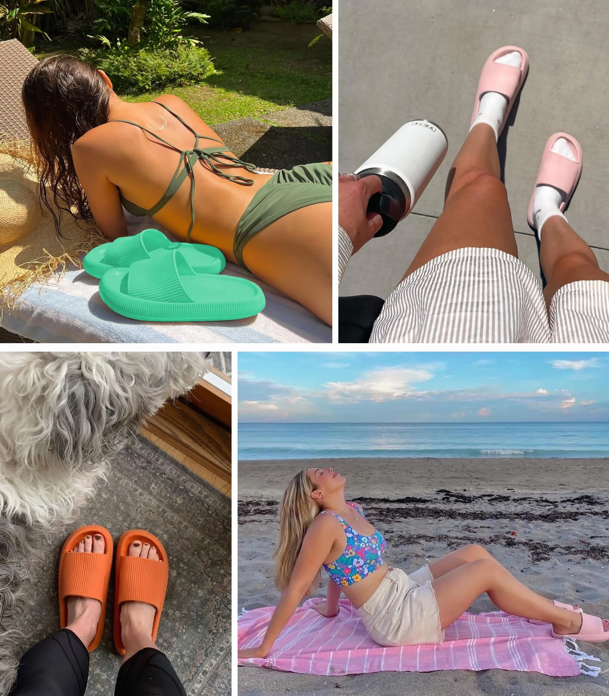 Ciabatte Donna Estive Pantofole Uomo Doccia Sandali Antiscivolo Slide Antisudore Spiaggia Piscina