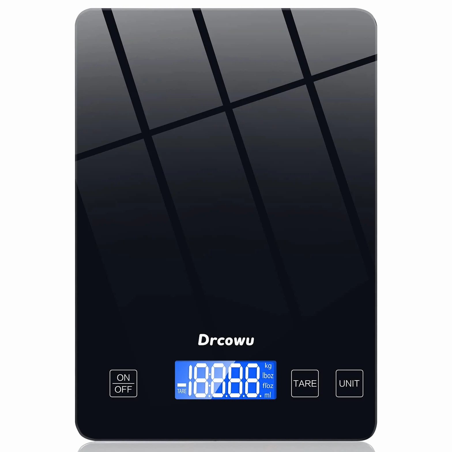 Bilancia da Cucina, Bilancia Cucina Digitale 15kg, alta Precisione 1 g Pesa Alimenti, Funzione Tare, Grande Display LCD, Bilance impermeabile Varie Unità in Grammi e Once, Pulsante touch