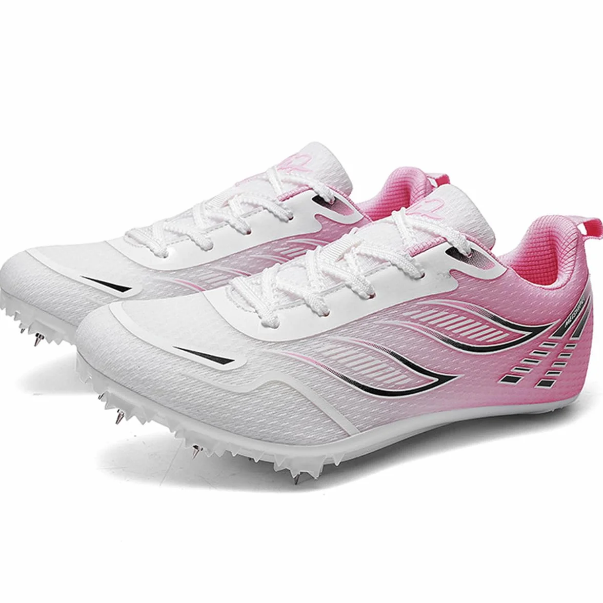 Scarpe da Atletica Leggera 7 Chiodi Donna Salto in Lungo Traspirante Antiscivolo