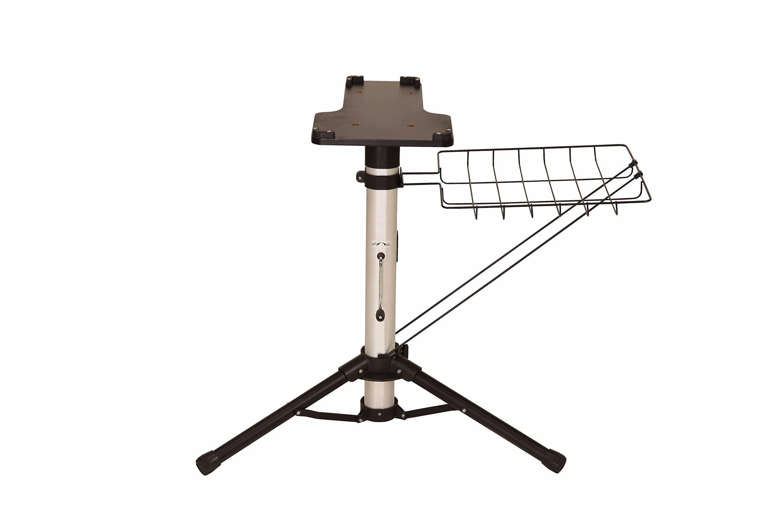Pressa da Stiro a Vapore Ferro Argento PSP202S di Speedypress con Telescopico Regolabile in Altezza Stirare da Tavolo Supporto (+ GRATIS Copriasse Extra e Fondo in Schiuma RRP 45 € + Altri Accessori)