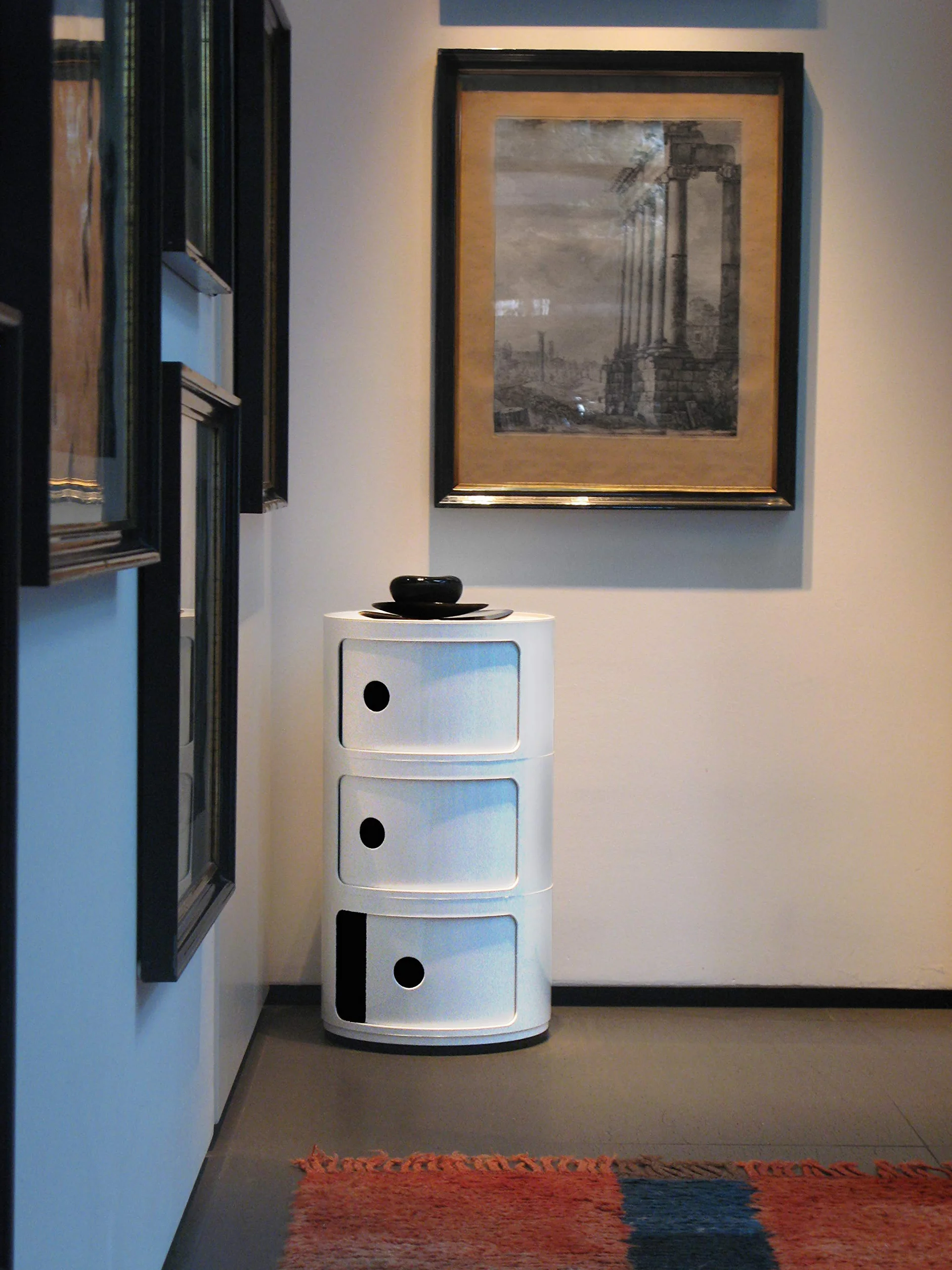 Kartell Componibili Contenitore 3 Elementi ABS Biały 32x32x58.5 cm