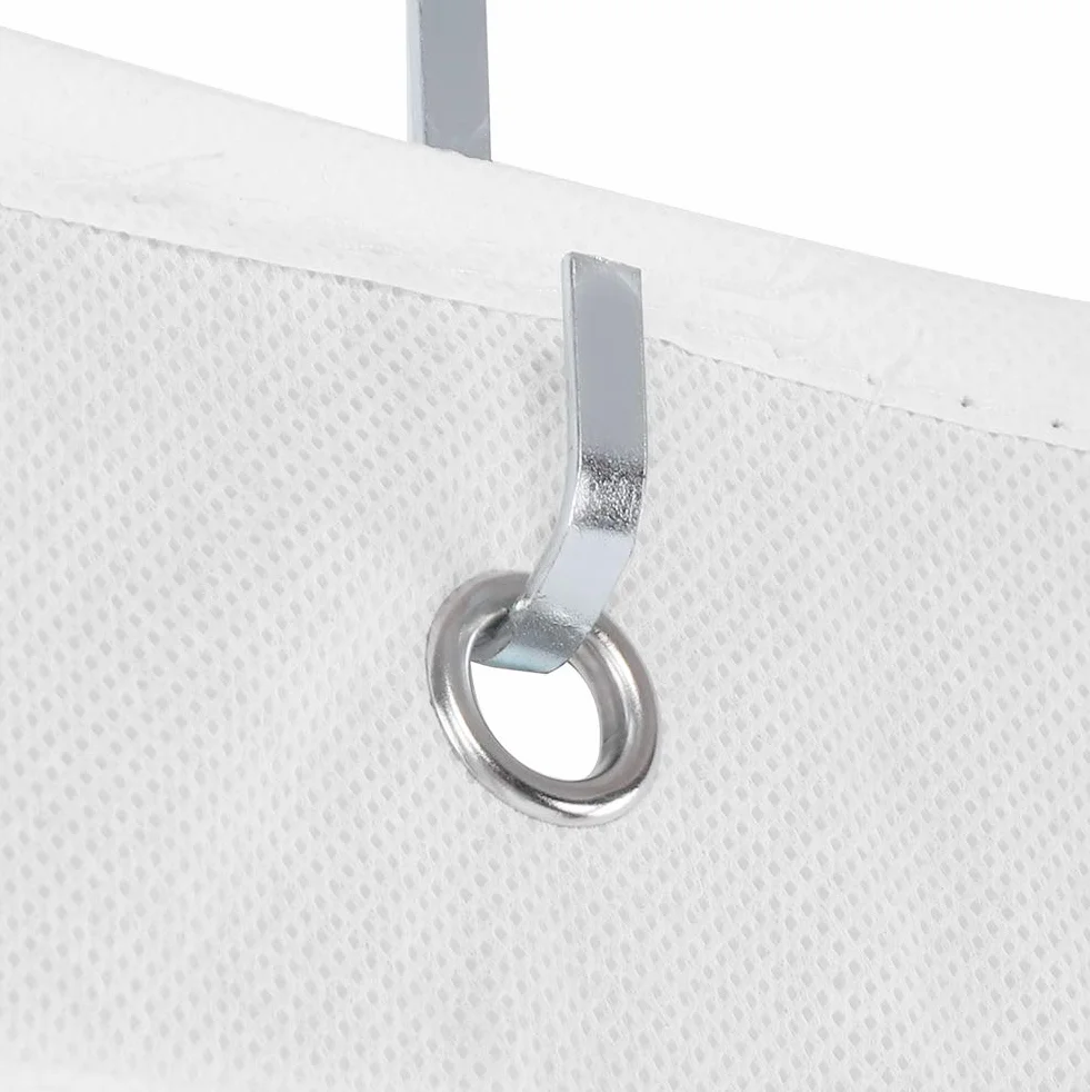 Organizer per Borse Trasparente da Appendere con 24 Tasche, Portaoggetti in Tessuto Non Tessuto Bianco 59,06 x 17,72 Pollici