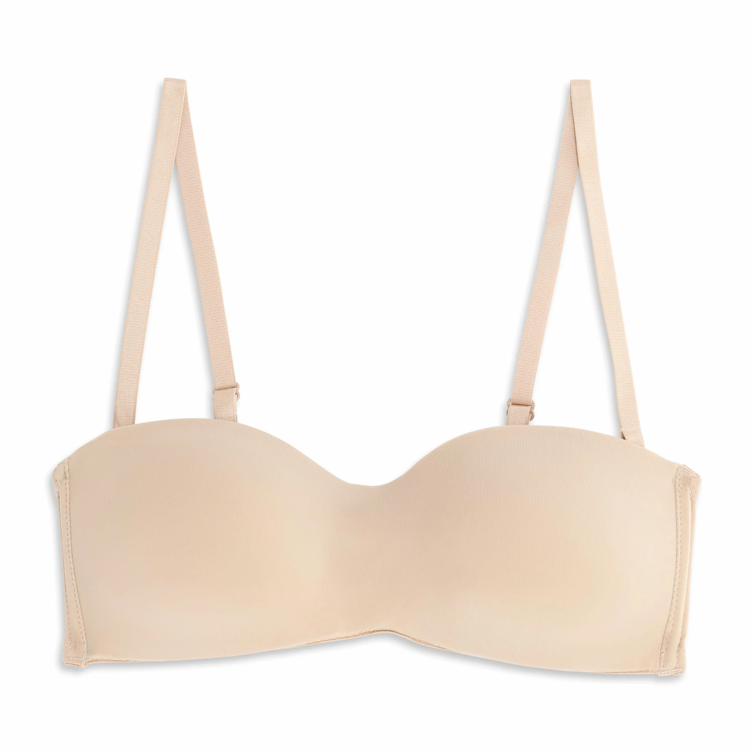 Cotonella Reggiseno a Fascia Simona Morbida Microfibra Imbottito Senza Ferretto Spalline Removibili