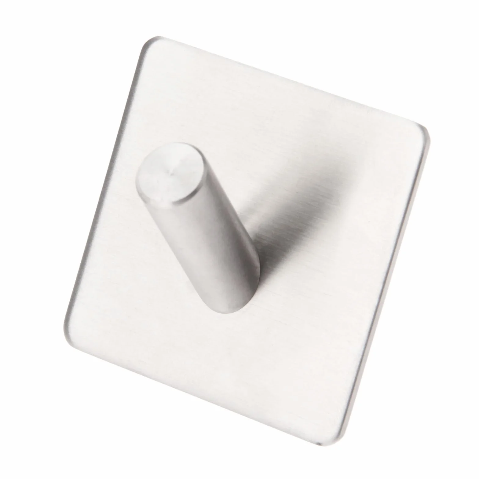 Gancio Autoadesivo Acciaio Inox 45 mm Portachiavi Bagno Cucina Asciugamano Montaggio a Parete