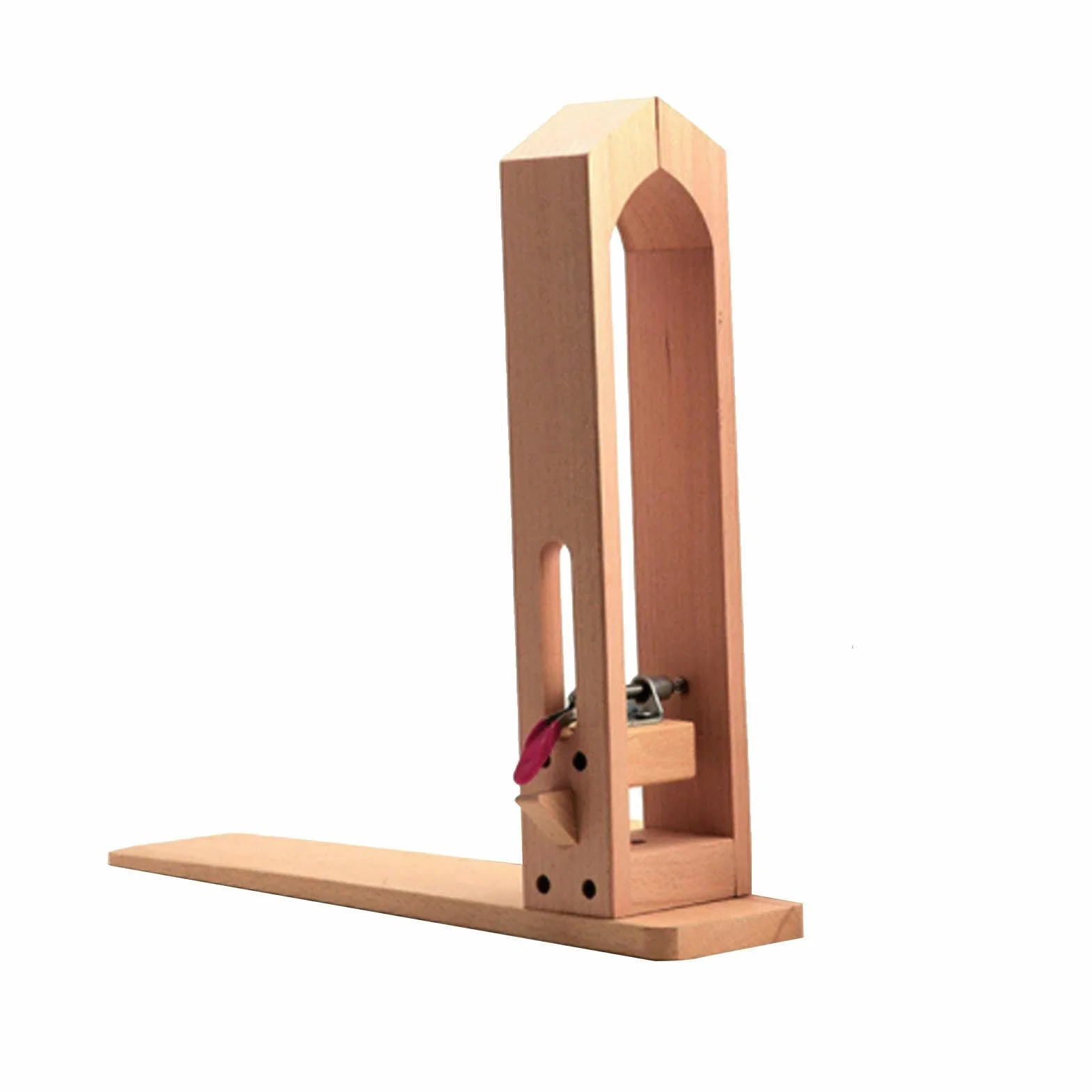 Dirfuny Poni da cucito in pelle legno di faggio pieghevole scrivania artigianale