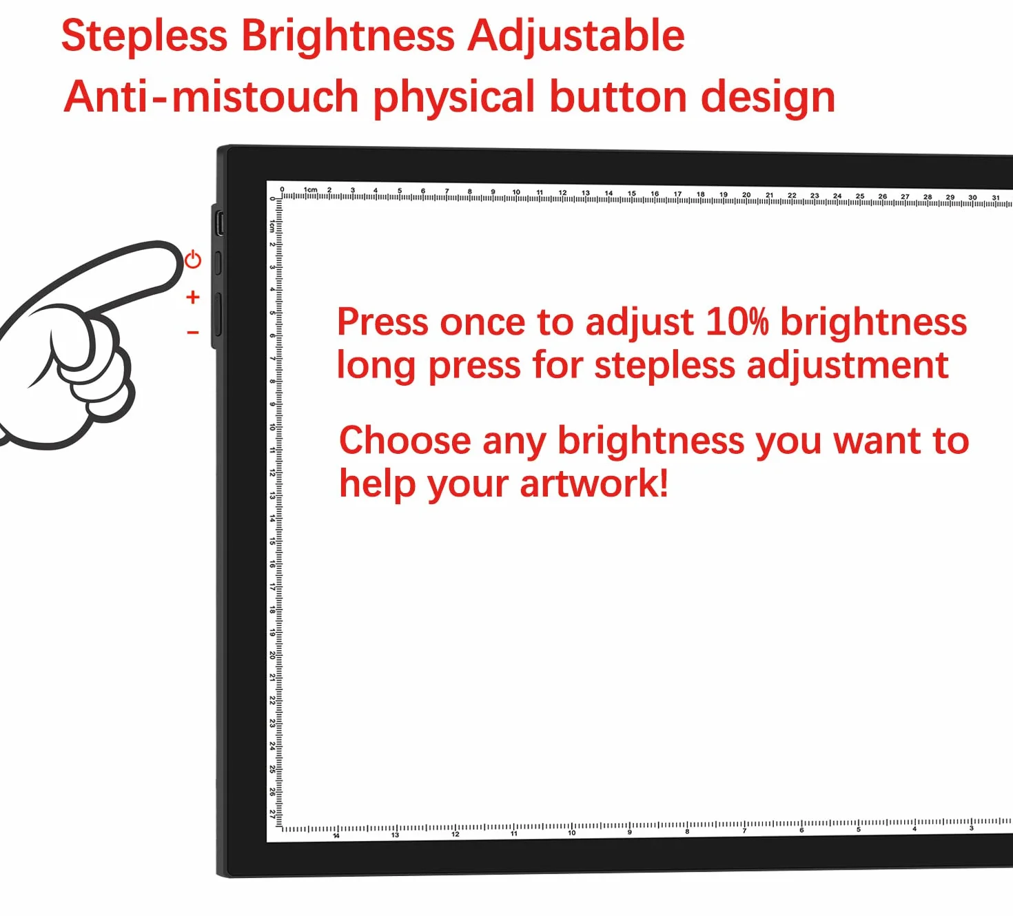 DONPEDOR A3 Tavoletta Luminosa LED Portatile 10 Livelli Luminosità per Diamond Painting, Disegno