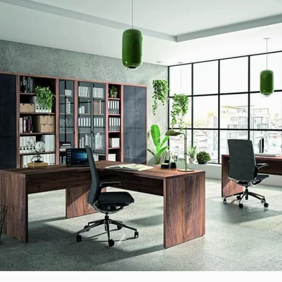 ZIK Scrivania Angolare Moderna per Ufficio Salvaspazio, Tavolo Pc in Legno, Ampio Ripiano Porta Computer, Made in Italy, per Casa o Studio, Design Moderno (160/178x68x74)