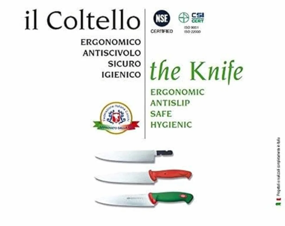 Sanelli premana professional acciaino ovale, acciaio inossidabile, verde/rosso