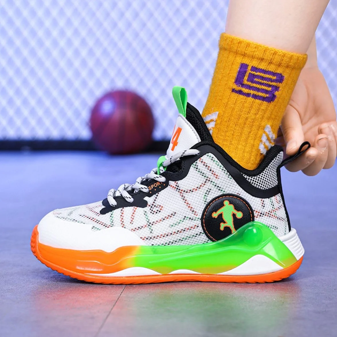 Scarpe da Basket per Bambini Scarpe da Basket per Ragazzi Scarpe da Basket per Ragazze Scarpe Sportive per Bambini Scarpe da Corsa Atletiche