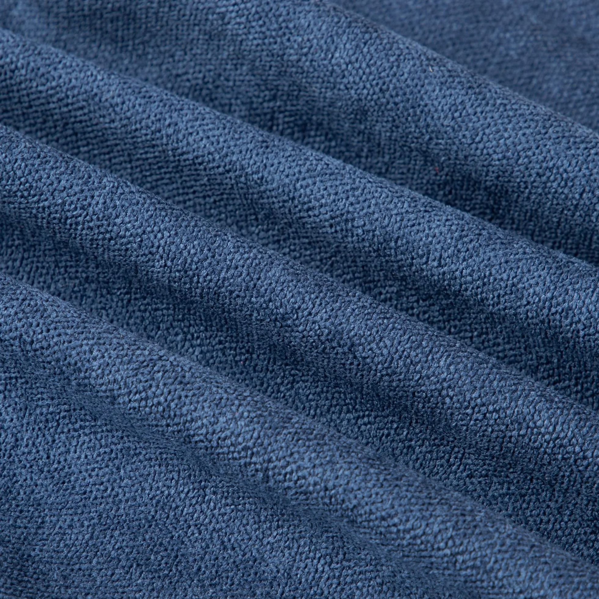 Madizz 2 Pezzi Federe Corto Ciniglia Copricuscini Morbido Decorativo Fodere per Cuscino Lusso Stile per Divano Camera da Letto Letto Blu Scuro Quadrate 50x50 cm
