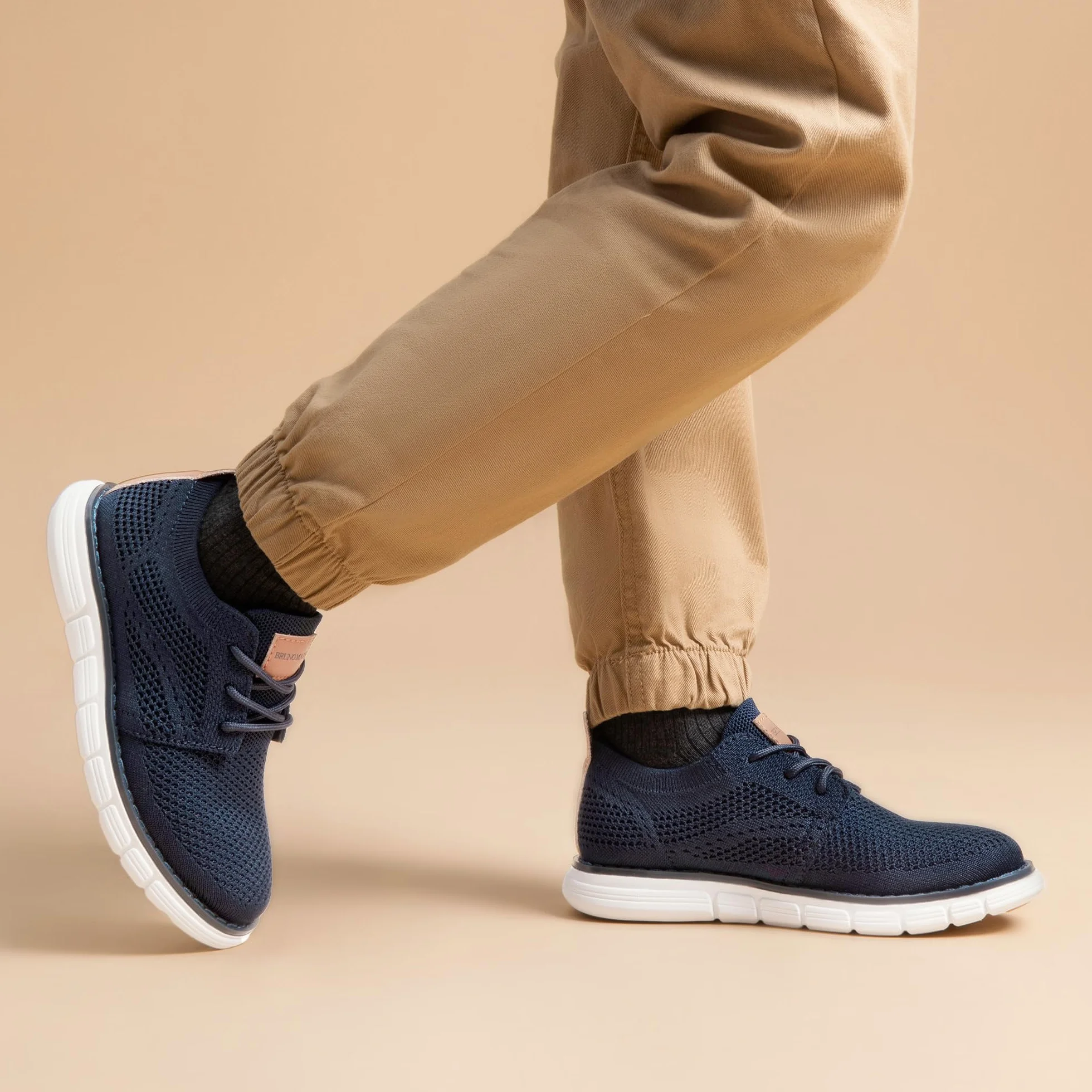 Bruno Marc Eleganti Stringate Scarpe per Ragazzi Scarpe Oxford in Tessuto Lavorato a Maglia Traspirante Scarpe da Festa per Matrimonio Abito da Riunione