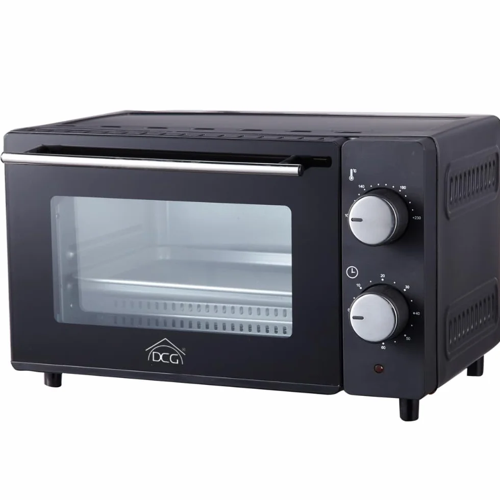 DCG MBN10. Multiforno 650W. 10 litri. Timer da 60 minuti con allarme. Termostato regolabile da 100° a 230°C. Spegnimento automatico. Dimensioni 25 x 36 x 22 cm