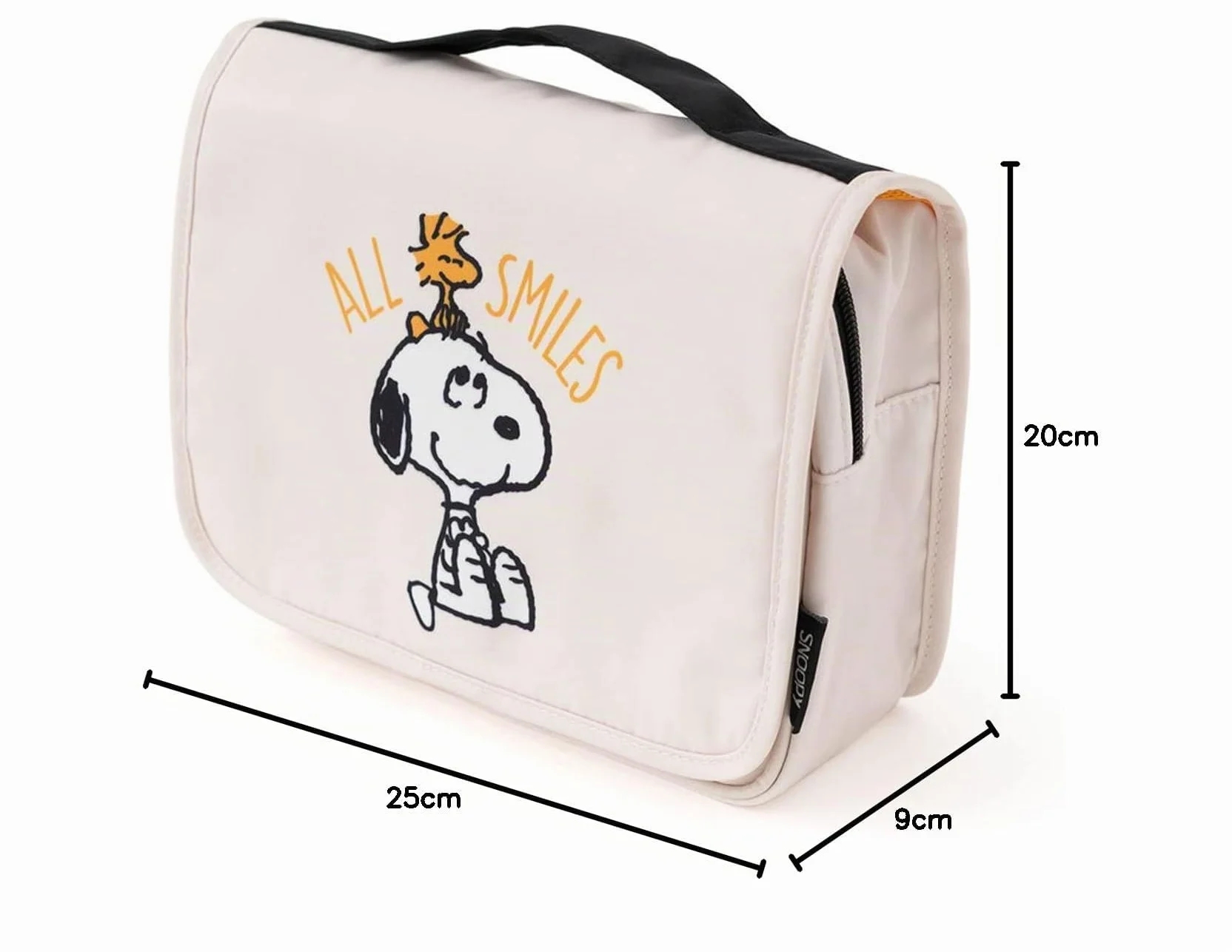Grupo Erik Beauty Case da Viaggio Snoopy Impermeabile con Scomparti e Gancio 24x20x9 cm